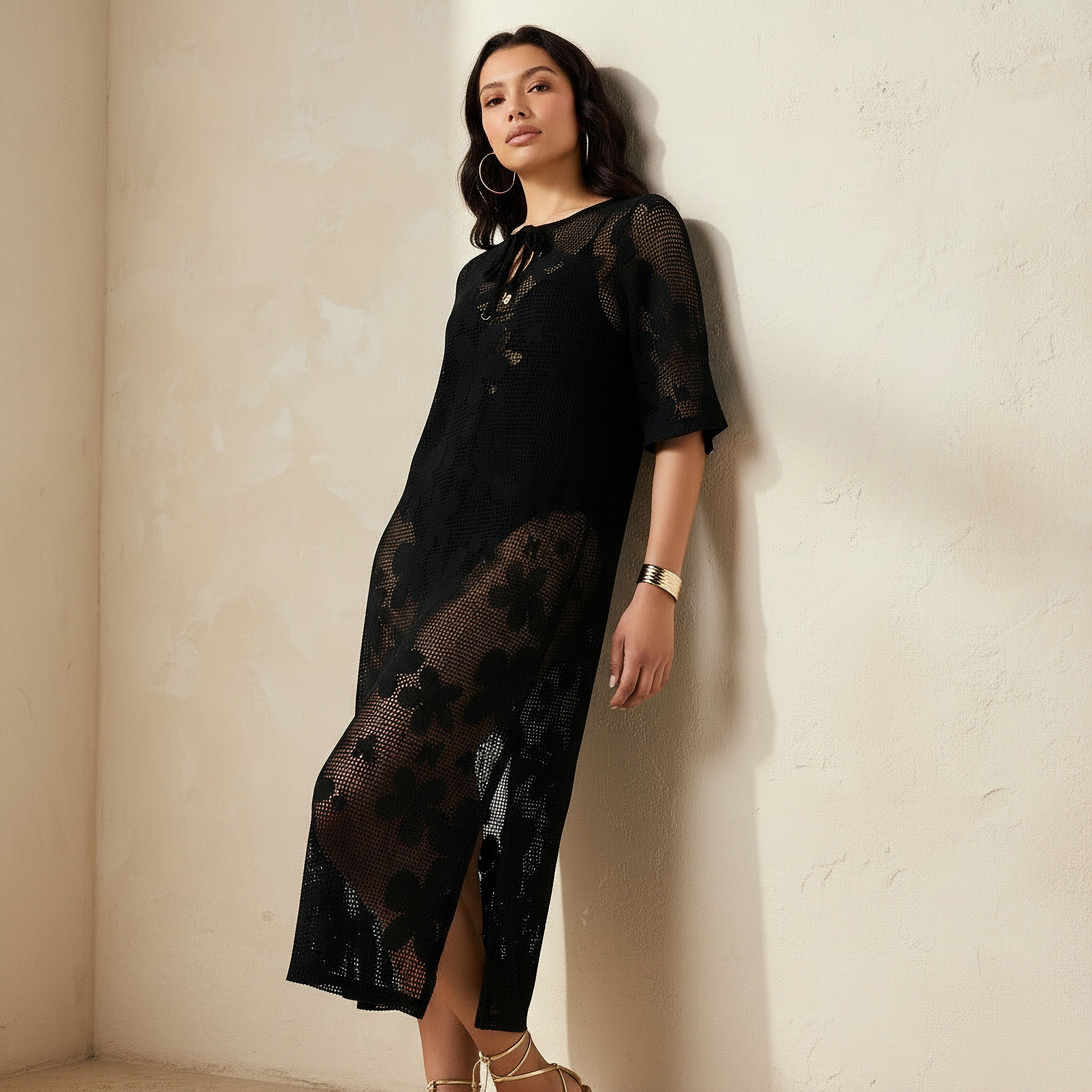 Women Floral Mesh Cover-Up Dress-women-clothing-swimandbeach-coverups-image-1