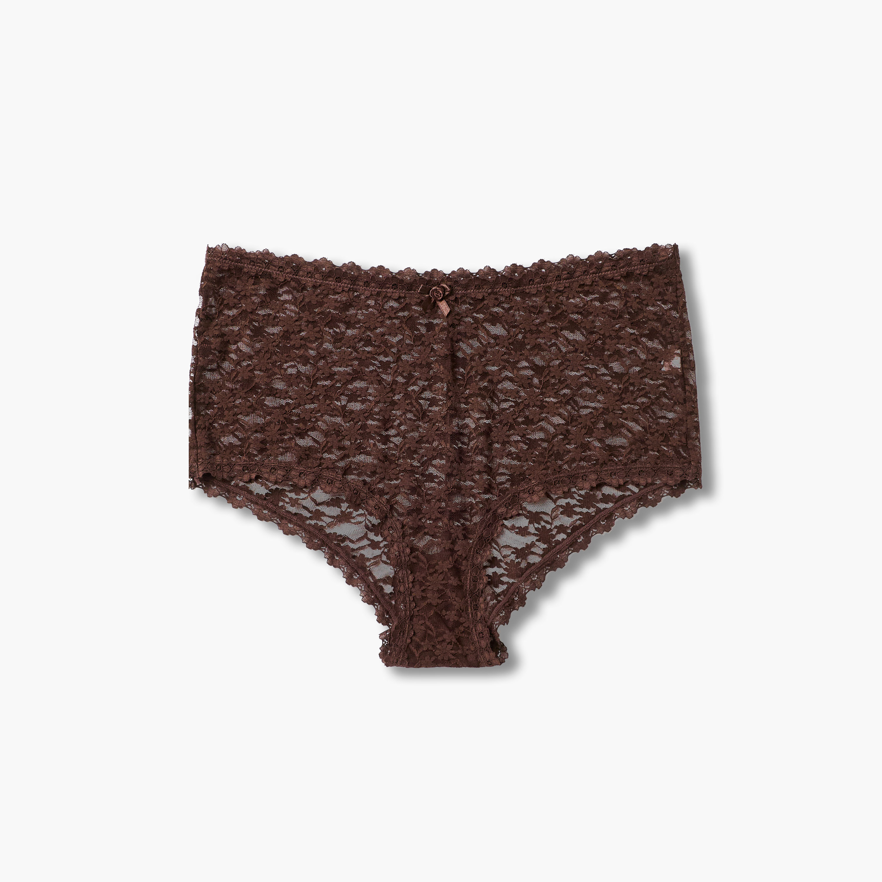 Briefs Boyshorts Mid Waist Floral Lace-women-clothing-lingerie-panties-image-1