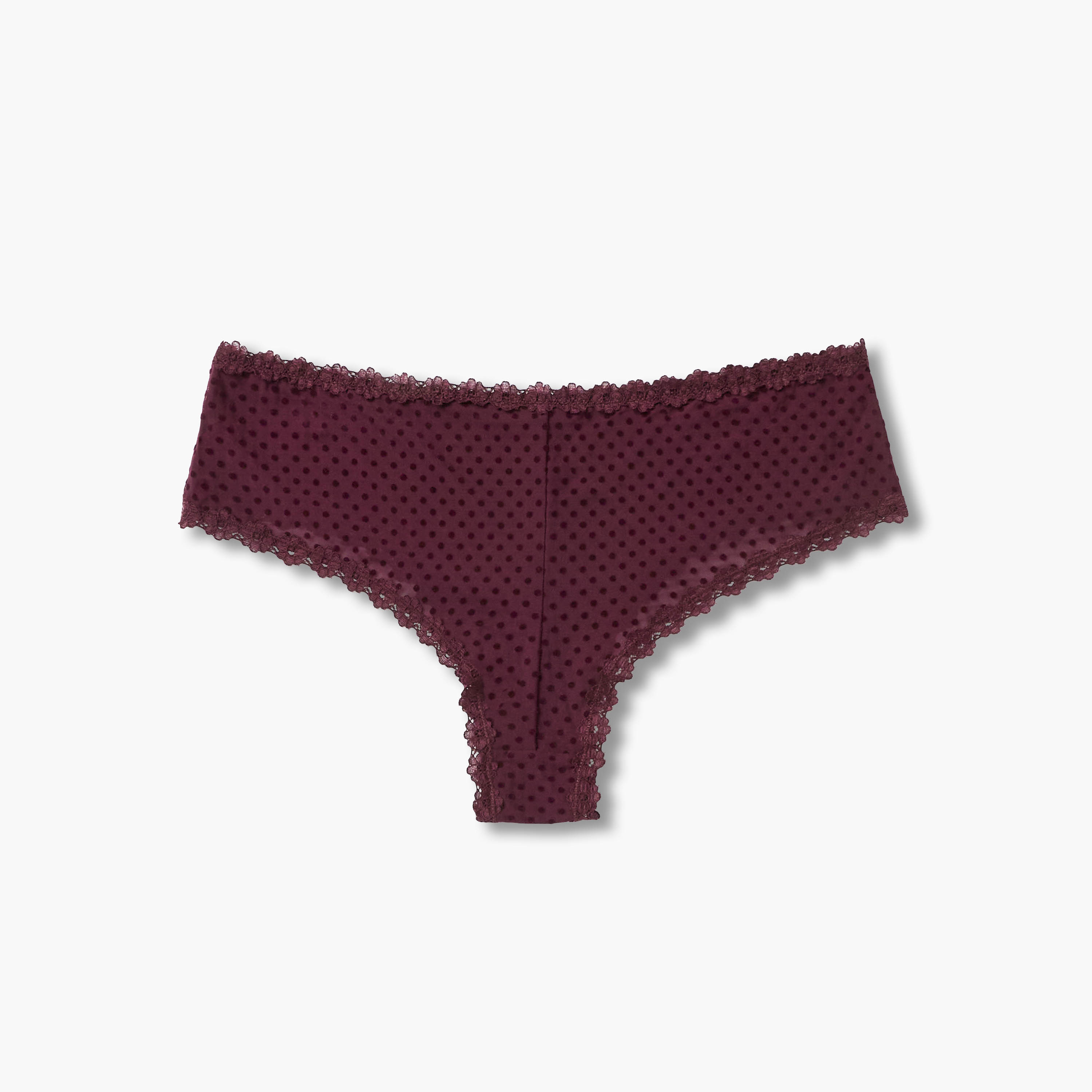 سروال داخلي بخصر متوسط الارتفاع وطبعات منقطة-women-clothing-lingerie-panties-image-2