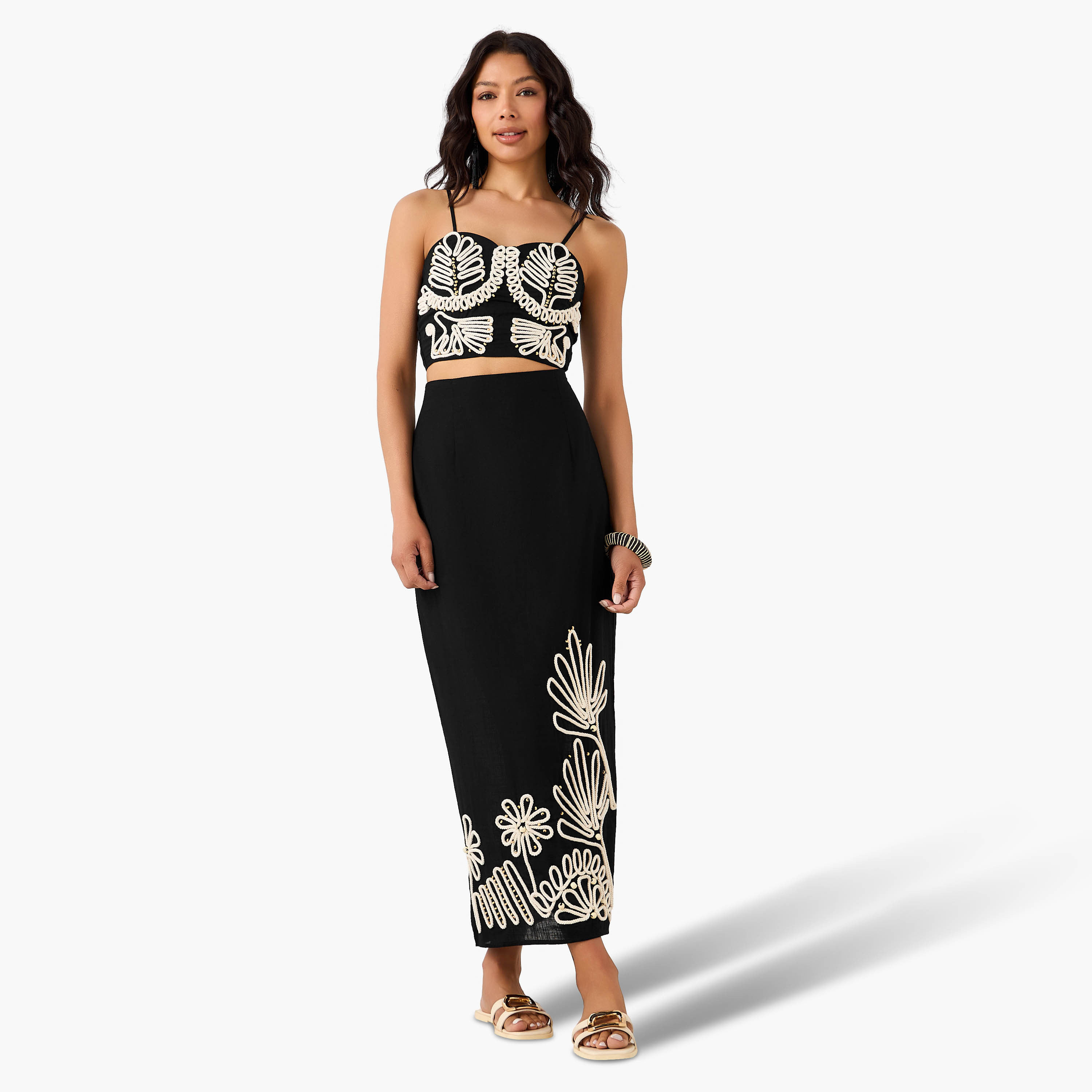 Women Maxi Skirt with Embroidery-women-clothing-bottoms-skirts-image-4