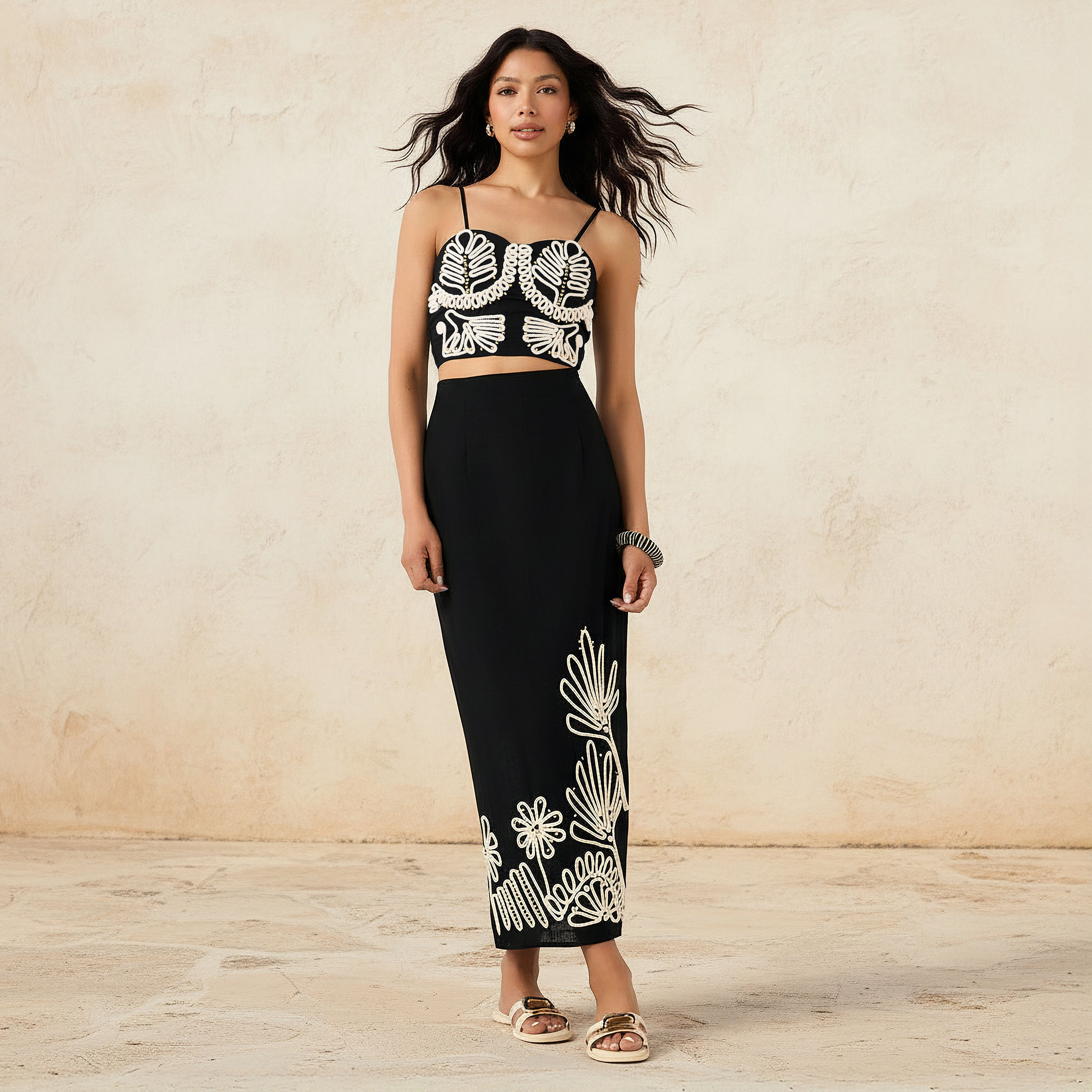 Women Maxi Skirt with Embroidery-women-clothing-bottoms-skirts-image-2