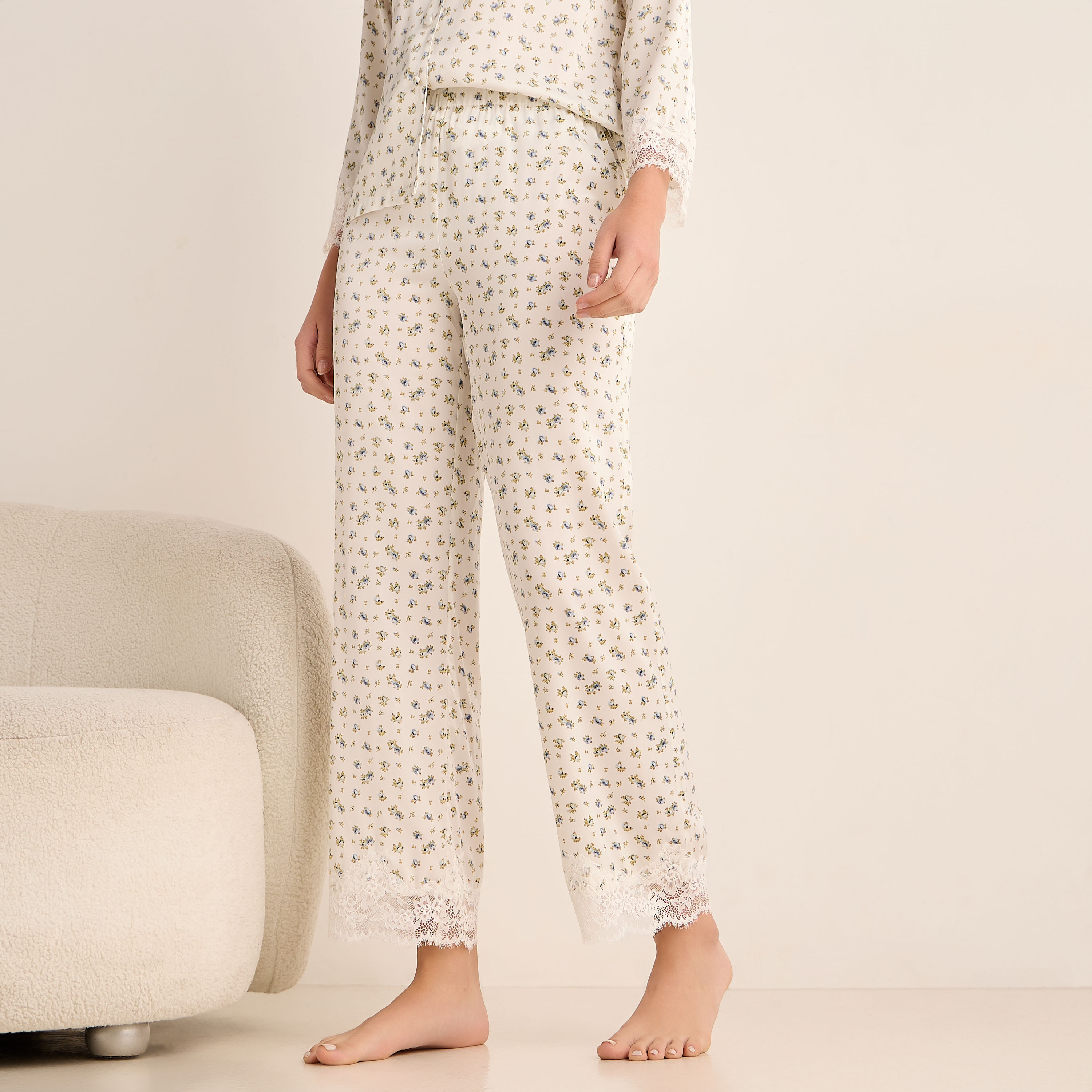 Pyjama Set Button-Down Shirt & Pants Satin-women-clothing-nightwear-pyjamas-longsets-image-4