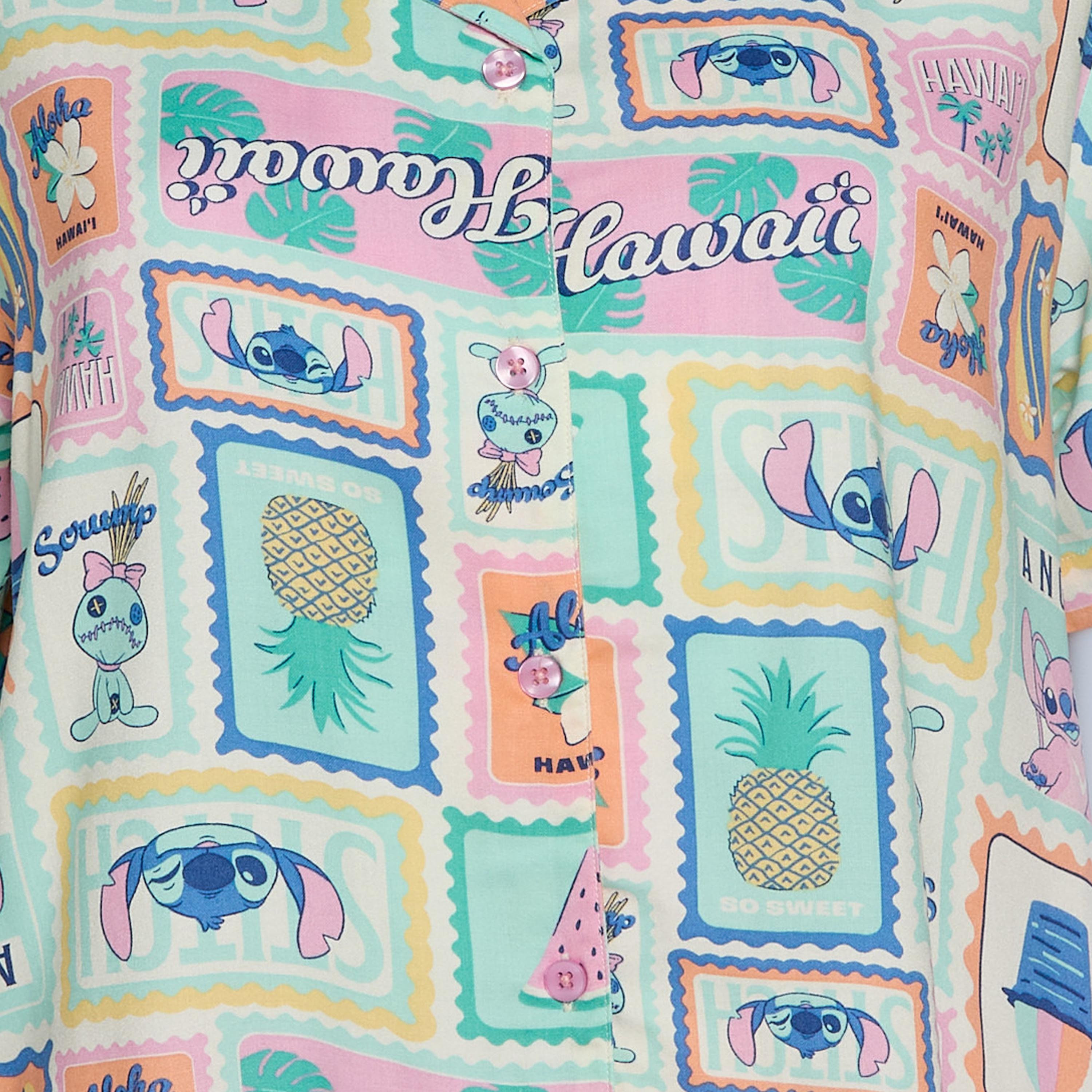 Pyjama Set Button-Down Shirt & Trousers Viscose-women-clothing-nightwear-pyjamas-longsets-image-2
