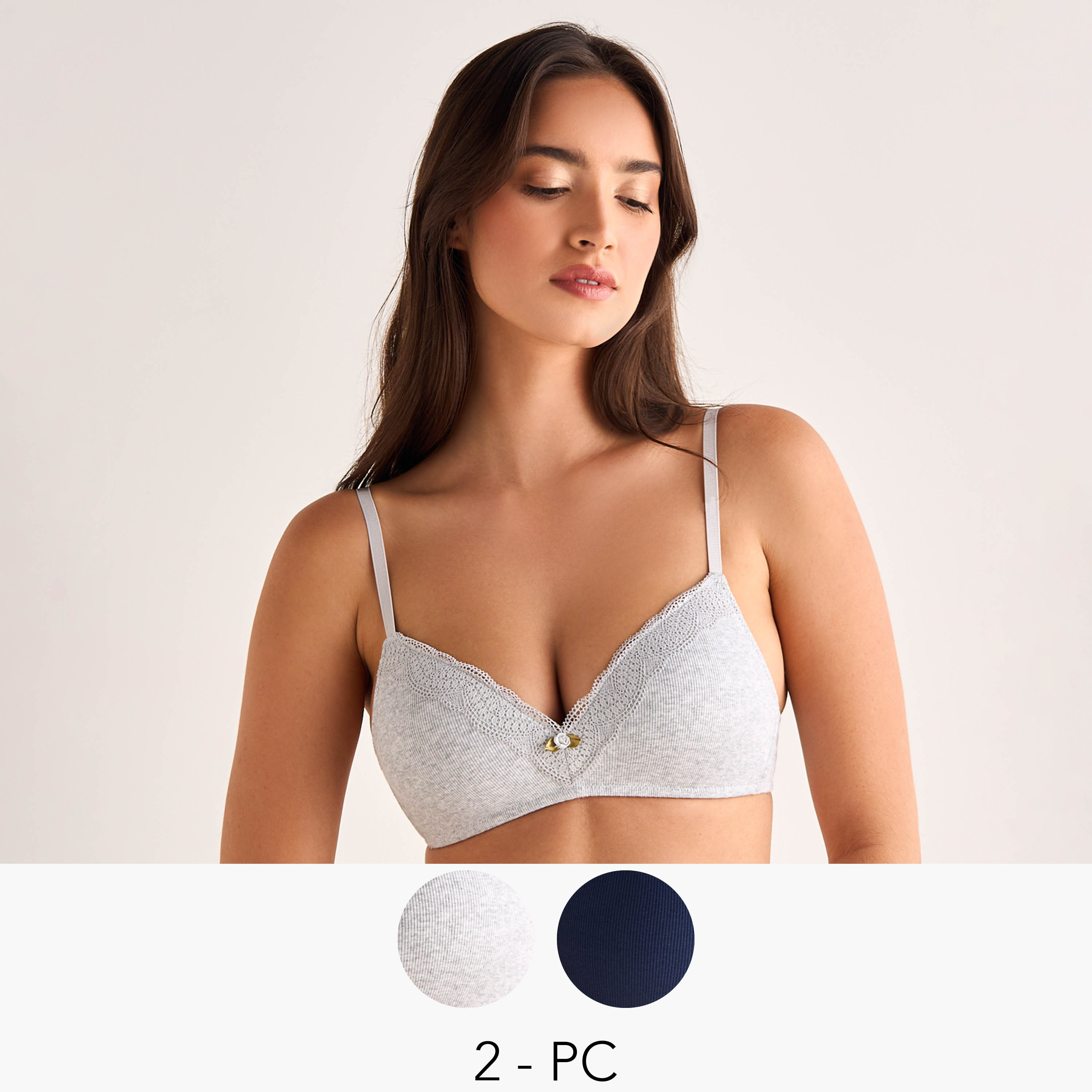 Set of 2 - Splash Intimates Plunge Bra-women-clothing-lingerie-bras-image-1