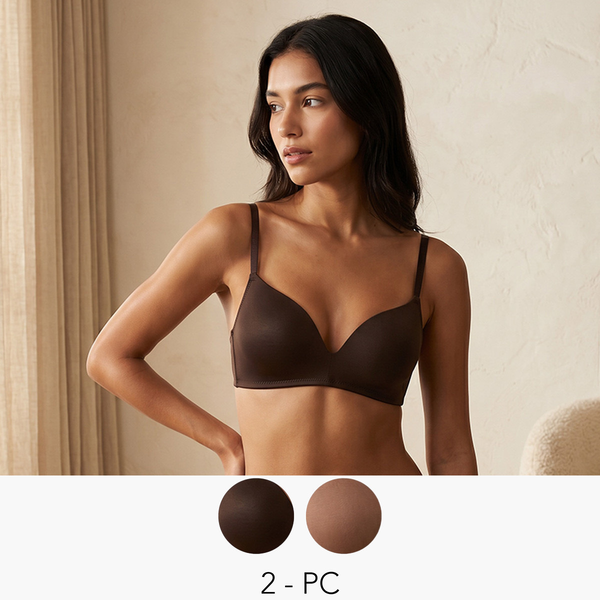 2-Pack Plunge Bra Non-Wired-women-clothing-lingerie-bras-image-1