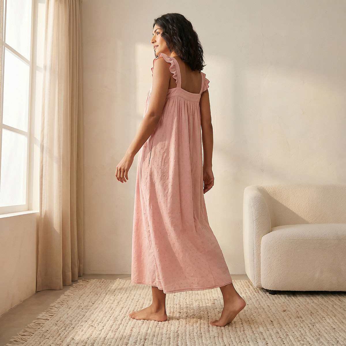 Night Gown Sleeveless Embroidered Viscose-women-clothing-nightwear-nighties-image-4