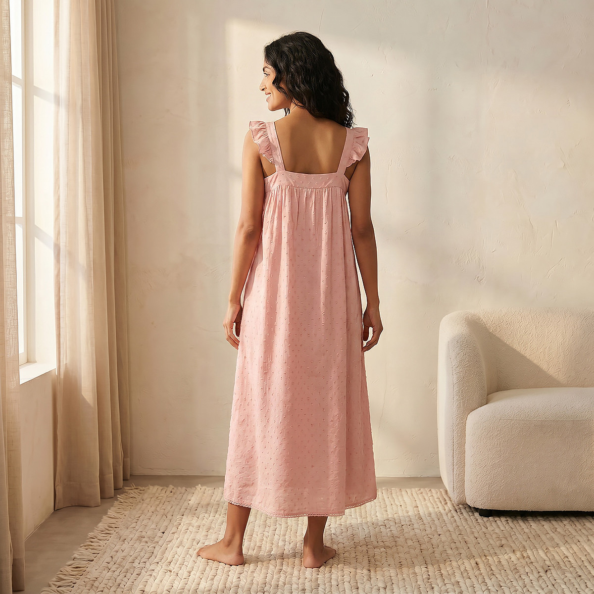 Night Gown Sleeveless Embroidered Viscose-women-clothing-nightwear-nighties-image-5