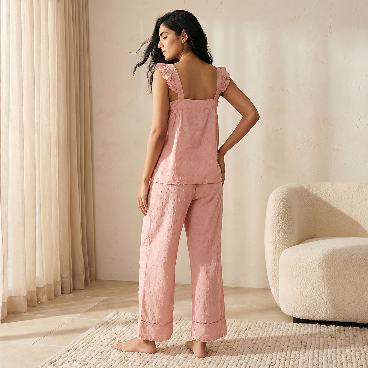 Pyjama Set Embroidered Top & Trousers Viscose-women-clothing-nightwear-pyjamas-longsets-image-4