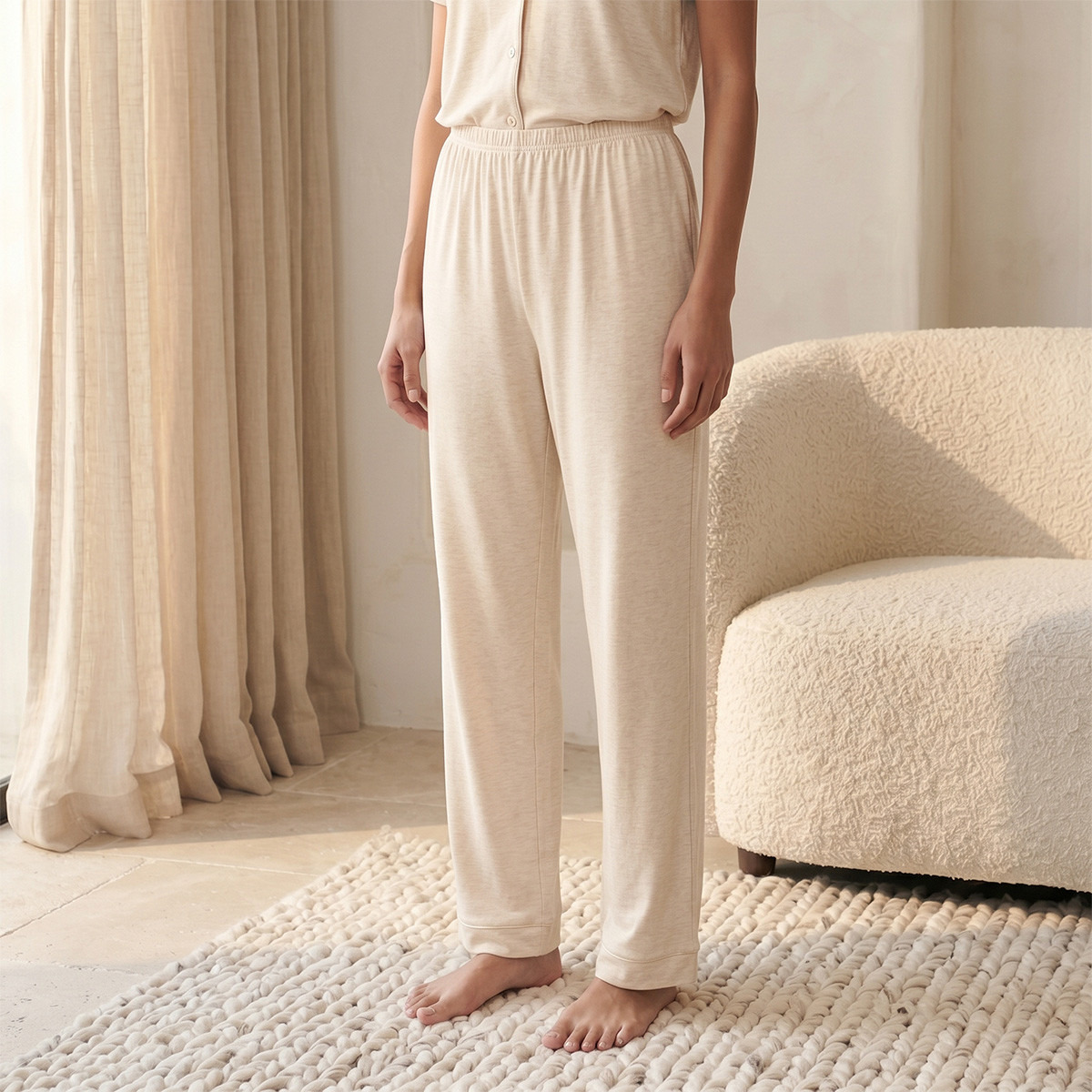Splash Intimates Pyjama Set Button-Down Shirt & Trousers Viscose-women-clothing-nightwear-pyjamas-longsets-image-5