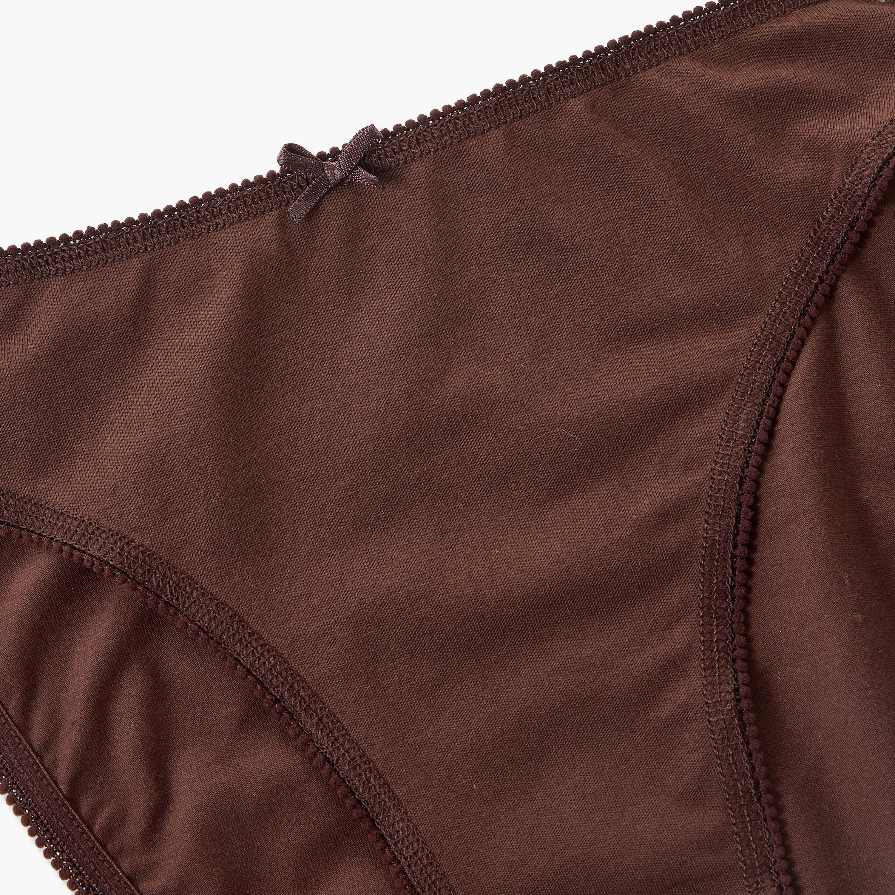 Pack of 5 Splash Intimates Bow Accent Bikini Briefs-women-clothing-plussize-lingerie-panties-image-7