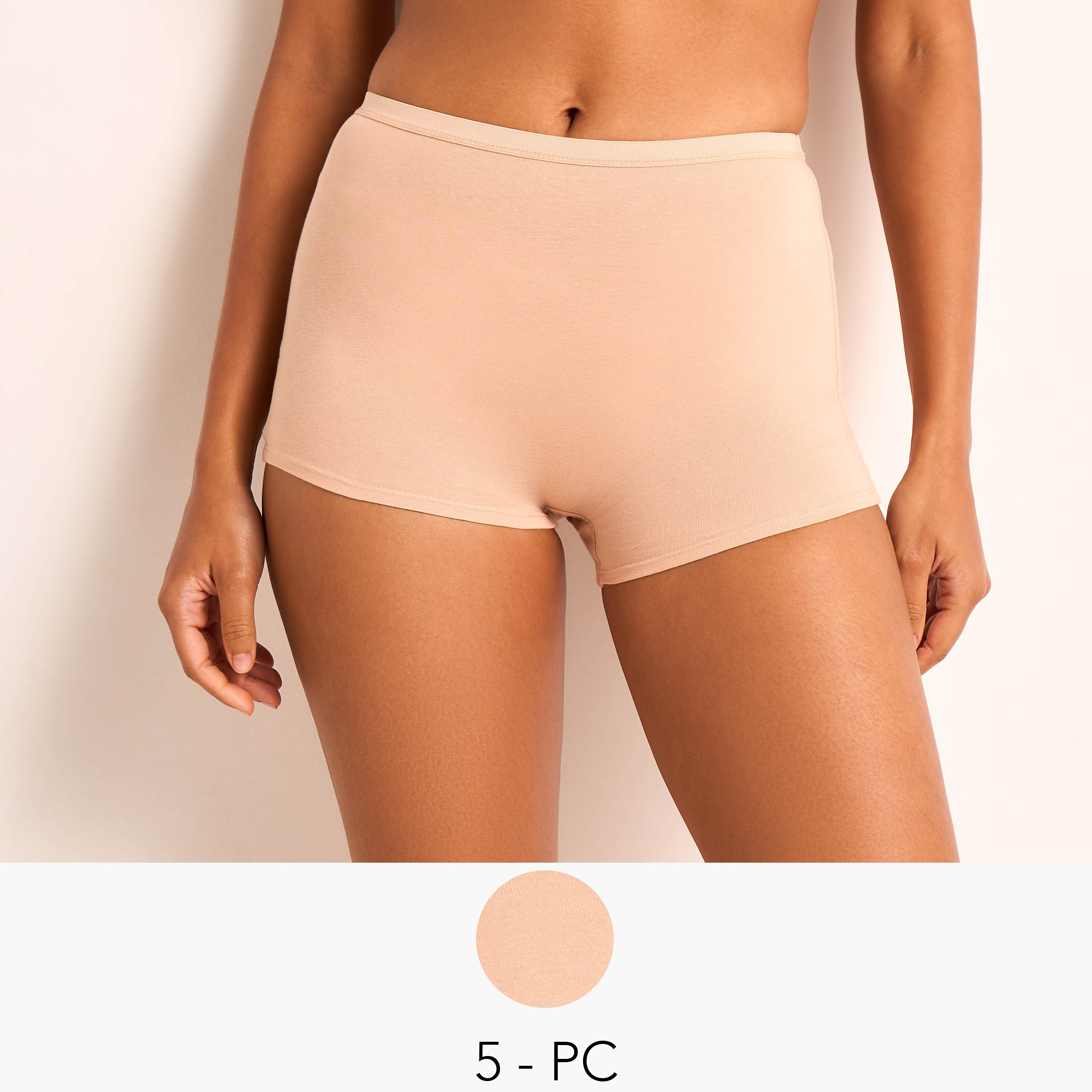 طقم بوكسر نسائي مريح 5 قطع من سبلاش-women-clothing-lingerie-panties-image-1
