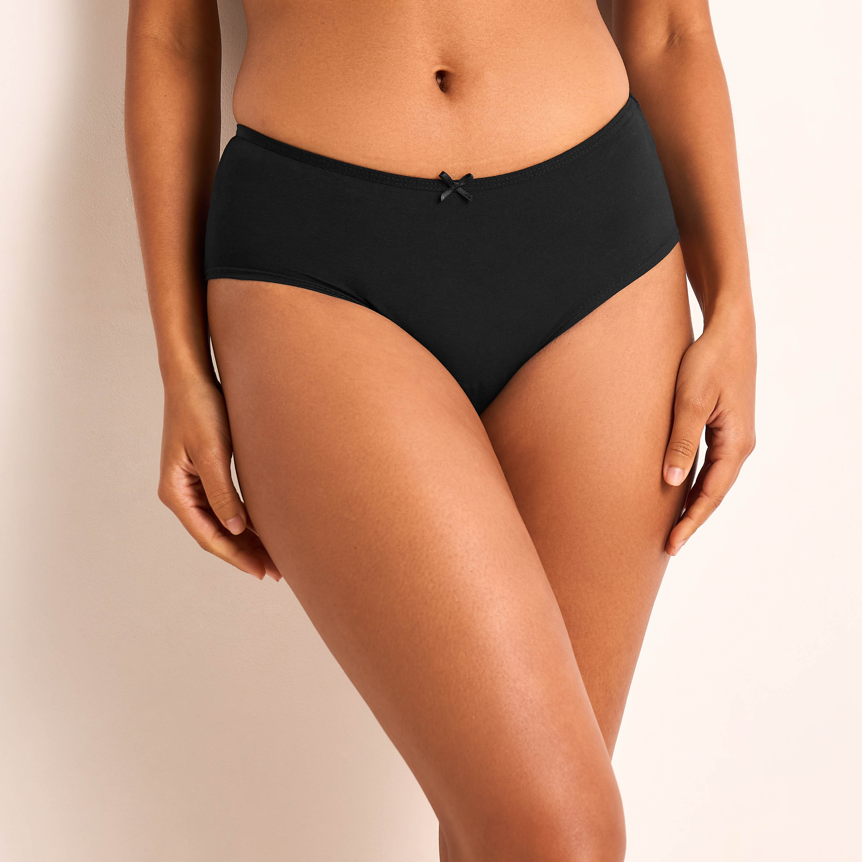 طقم سراويل داخلية بيكيني 5 قطع بزخارف فيونكة-women-clothing-lingerie-panties-image-5