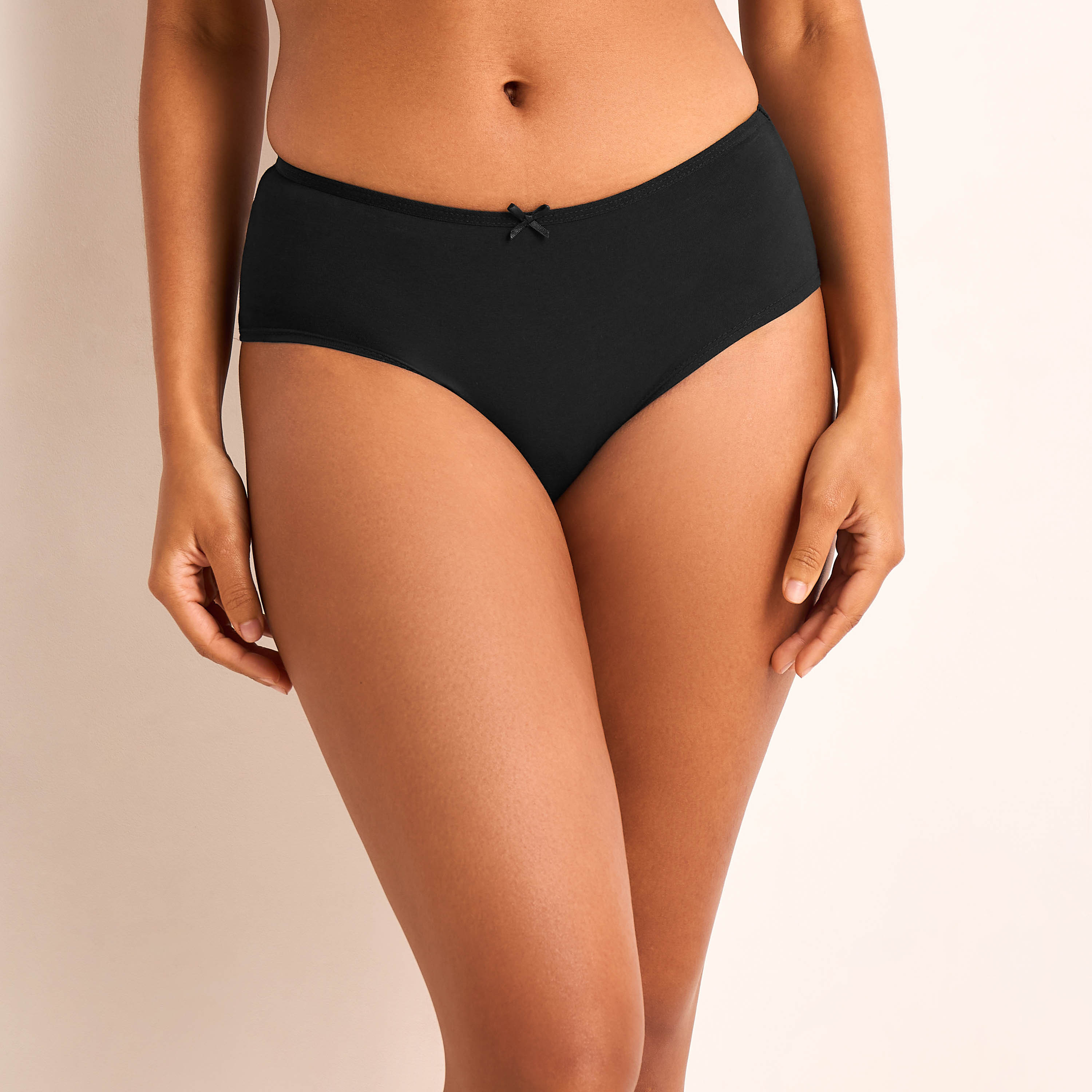 طقم سراويل داخلية بيكيني 5 قطع بزخارف فيونكة-women-clothing-lingerie-panties-image-8