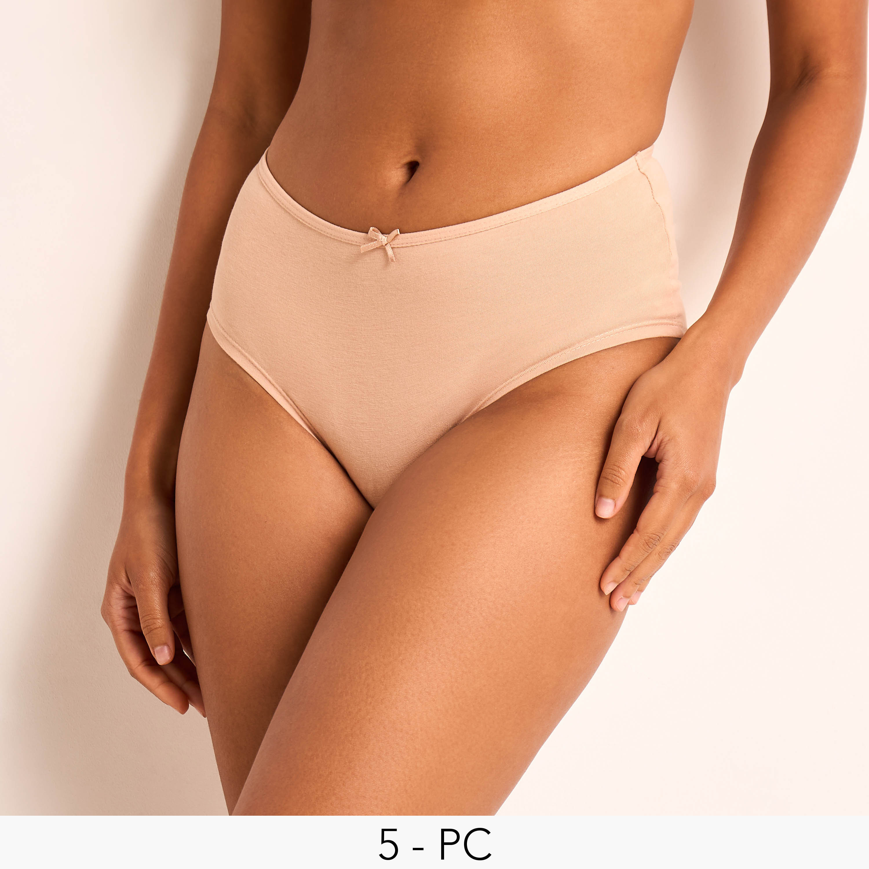 طقم سراويل داخلية 5 قطع مزخرفة-women-clothing-lingerie-panties-image-1