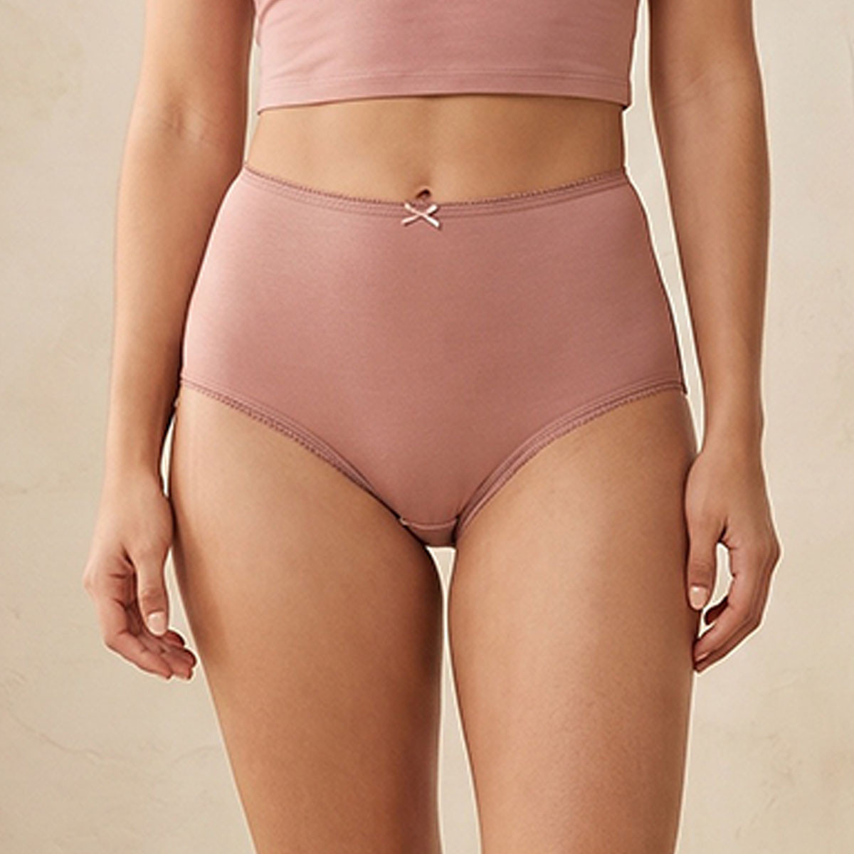 Set of 5 - Splash Intimates High-Rise Full Briefs with Bow Detail-women-clothing-plussize-lingerie-panties-image-4