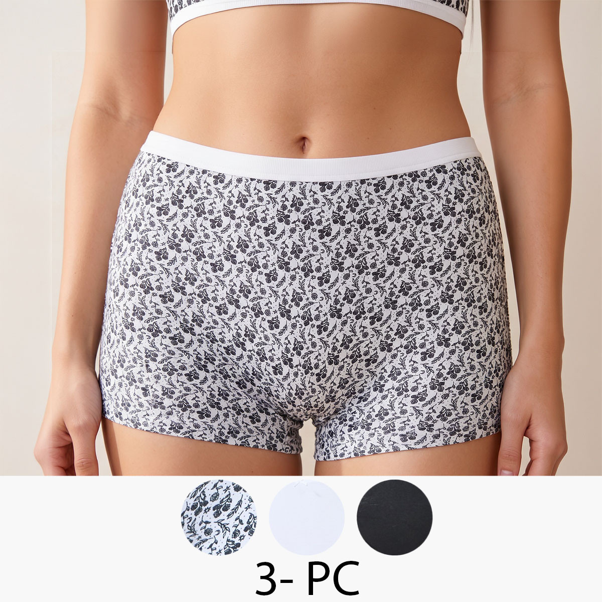 Set of 5 - Splash Intimates Boxer Briefs with Assorted Print-women-clothing-lingerie-panties-image-1