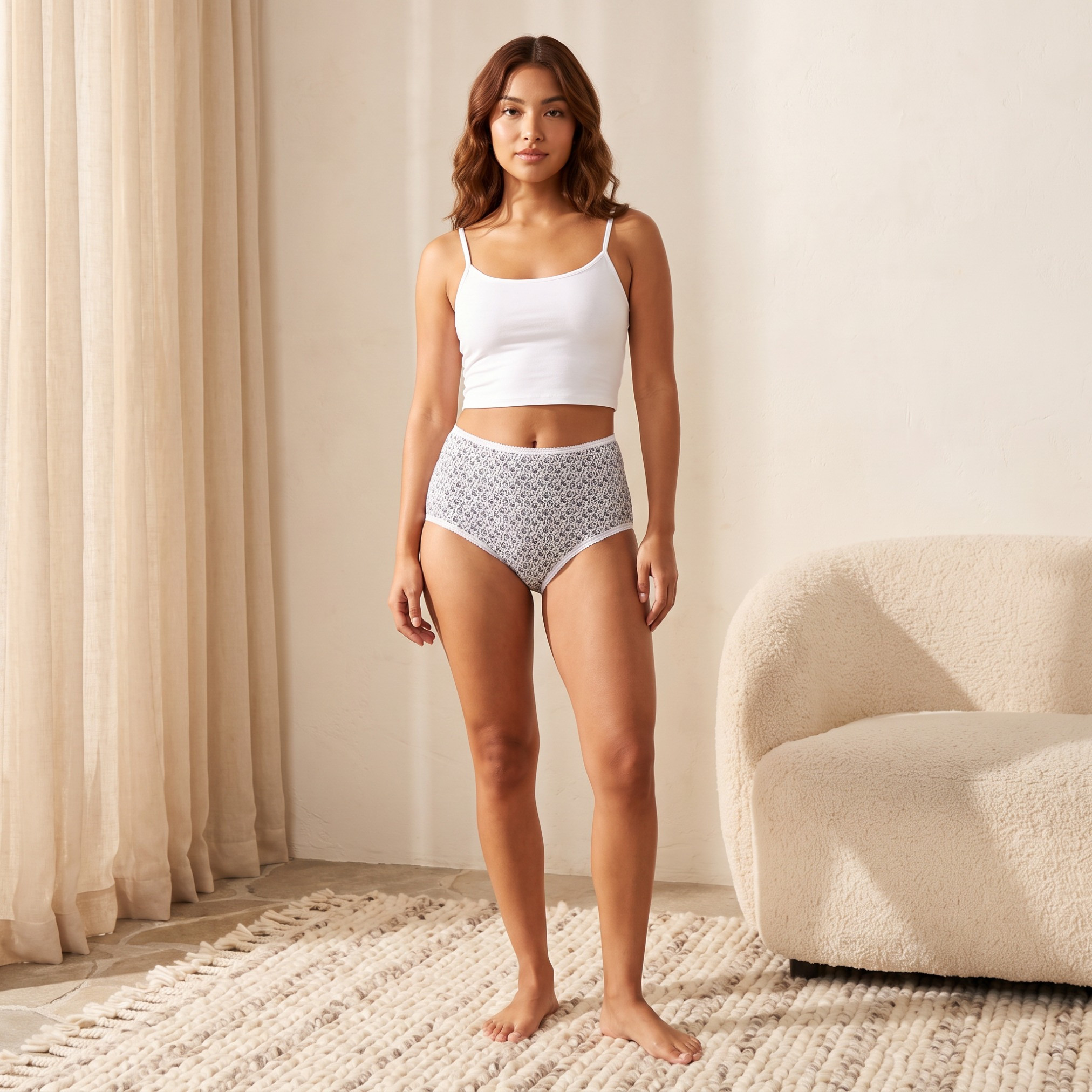 Pack of 5 Splash Intimates High Waist Assorted Design Full Briefs-women-clothing-lingerie-panties-image-7