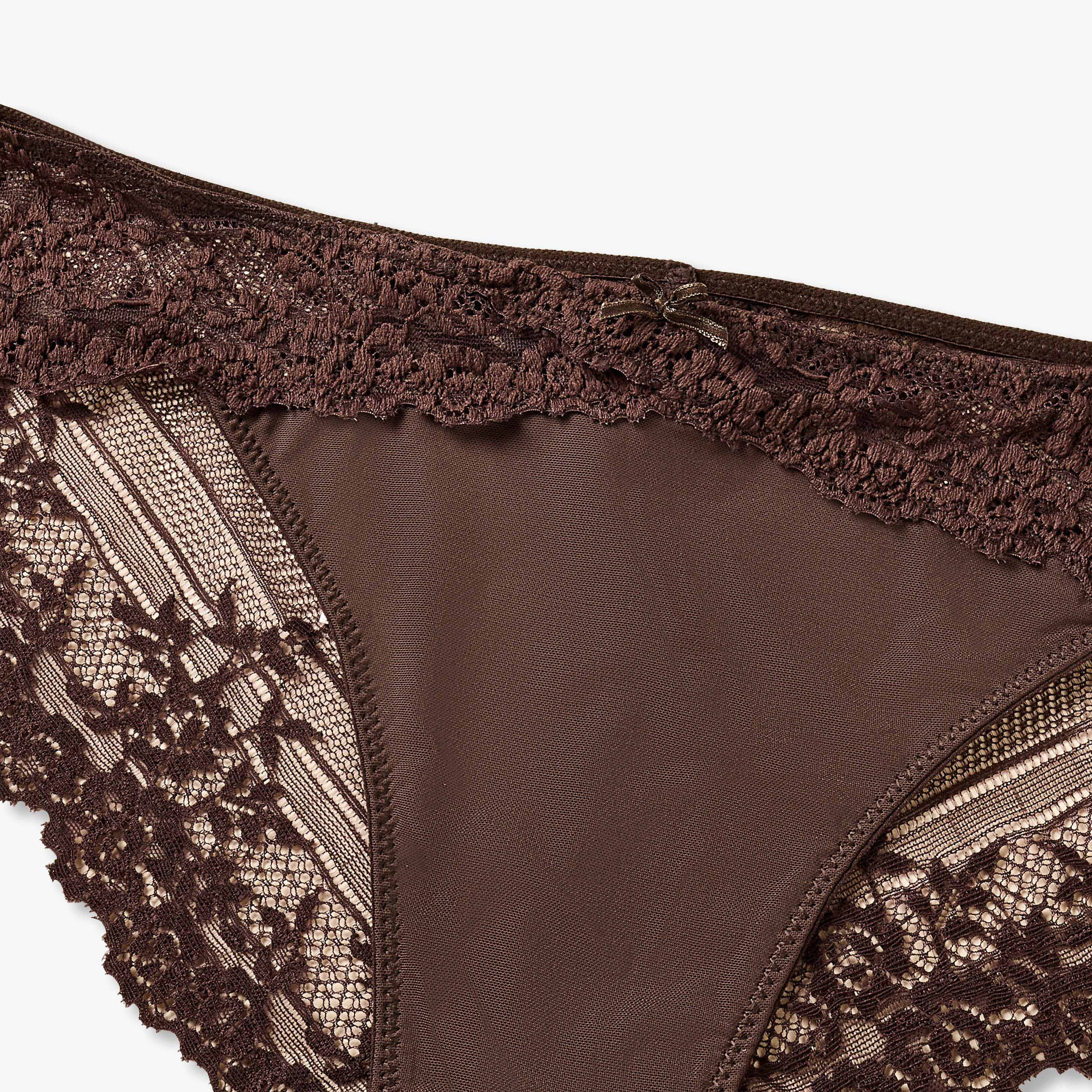 Splash Intimates Bikini Briefs with Lace Trim-women-clothing-plussize-lingerie-panties-image-3
