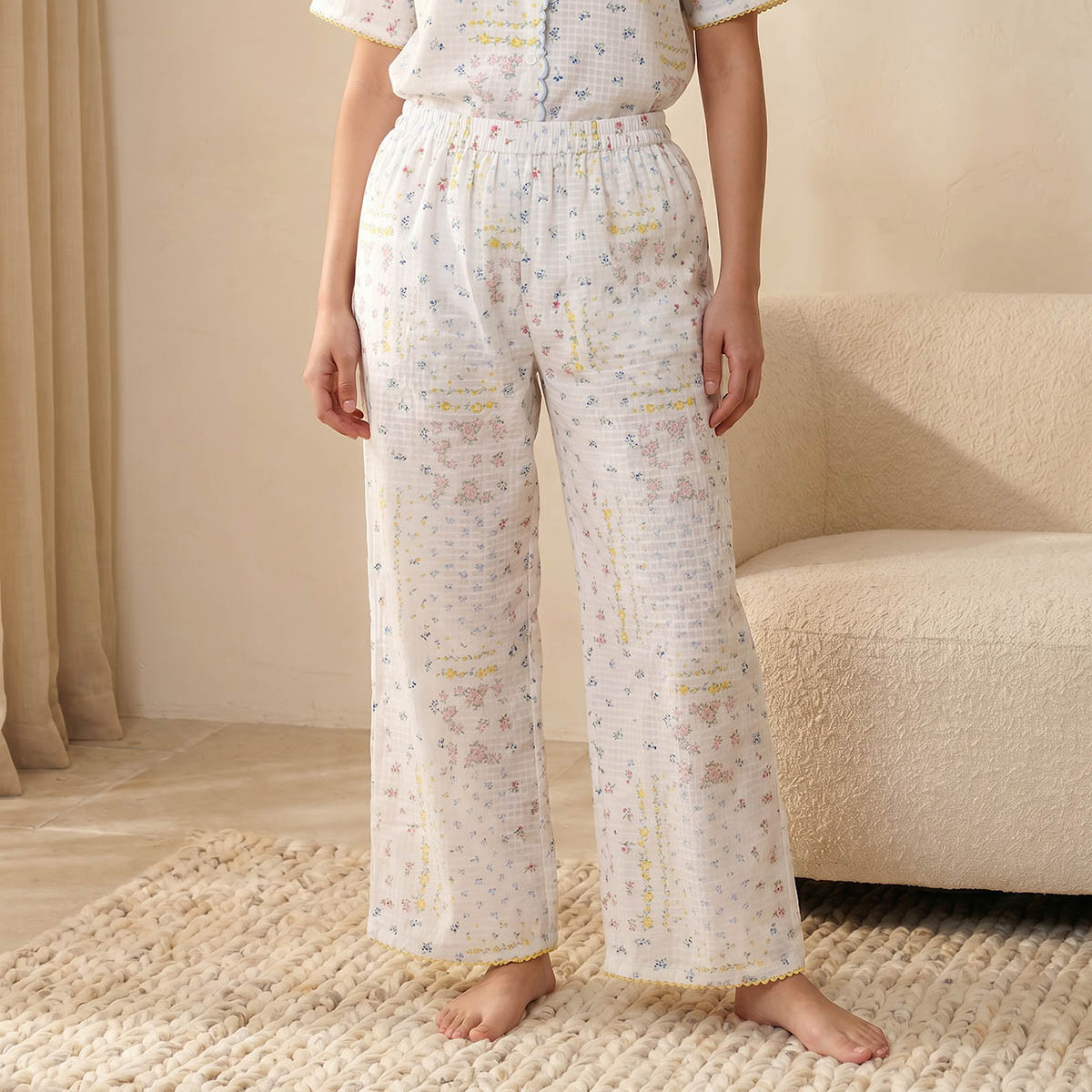 طقم بيجاما قميص وبنطلون إنتمتس من سبلاش-women-clothing-nightwear-pyjamas-longsets-image-5