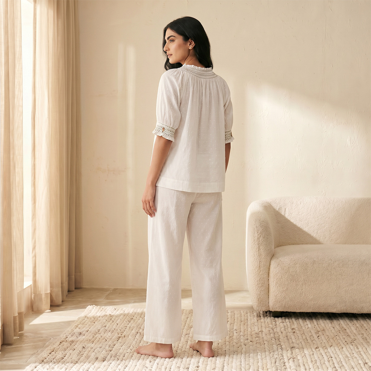 طقم بيجاما قطن بنقشة زهور ناعمة-women-clothing-nightwear-pyjamas-longsets-image-4