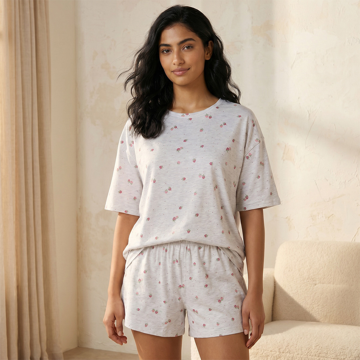 Splash Intimates Pyjama Set Printed T-shirt & Shorts Cotton-women-clothing-nightwear-pyjamas-shortsets-image-23