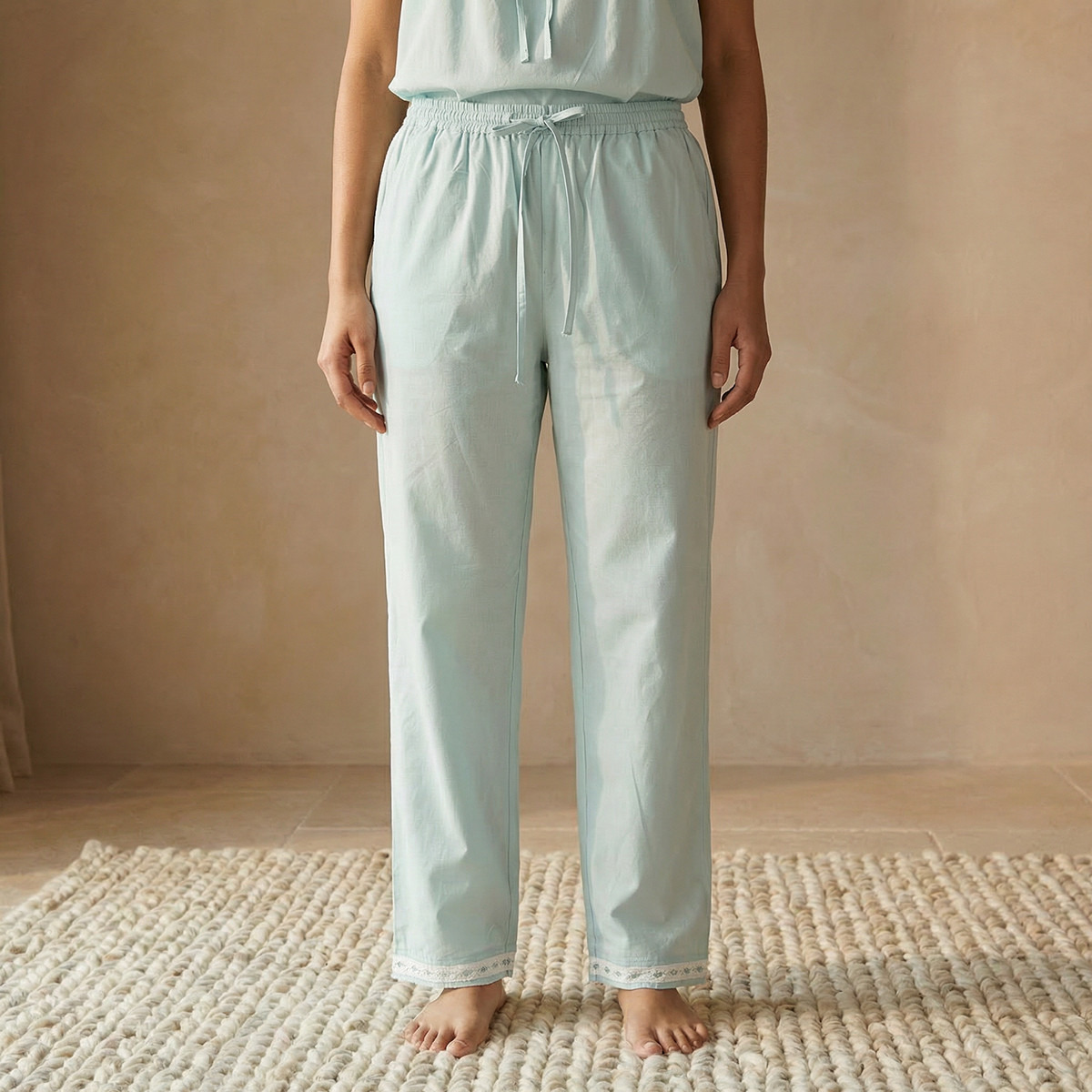 Pyjama Set Sleeveless Top & Trousers-women-clothing-nightwear-pyjamas-longsets-image-6