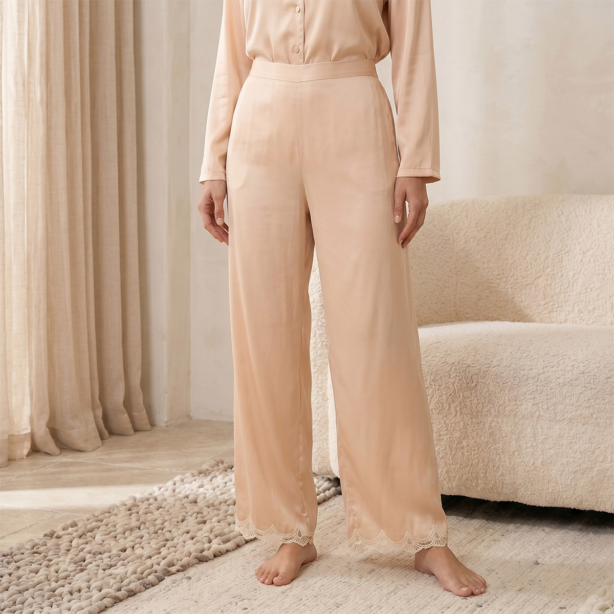 طقم بيجاما فيسكوز قميص وبنطلون بيجاما من سبلاش انتيميتس-women-clothing-nightwear-pyjamas-longsets-image-5