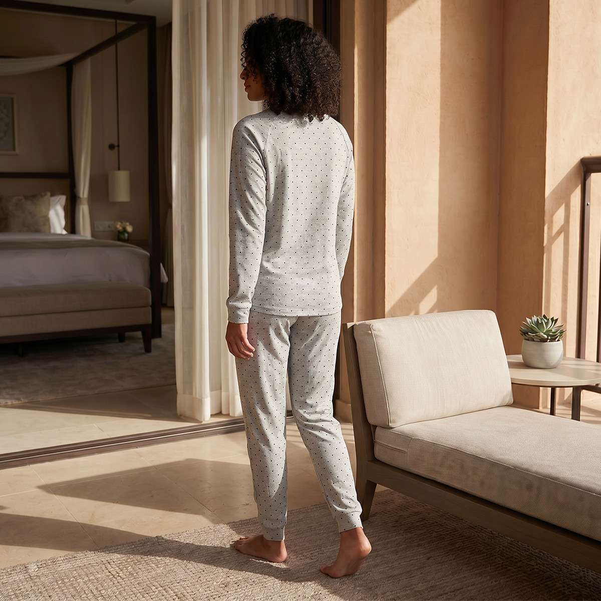 طقم بلوزة وبنطلون بيجاما من سبلاش إنتيميتس-women-clothing-nightwear-pyjamas-longsets-image-4
