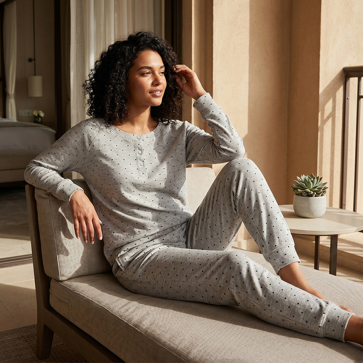 طقم بلوزة وبنطلون بيجاما من سبلاش إنتيميتس-women-clothing-nightwear-pyjamas-longsets-image-6