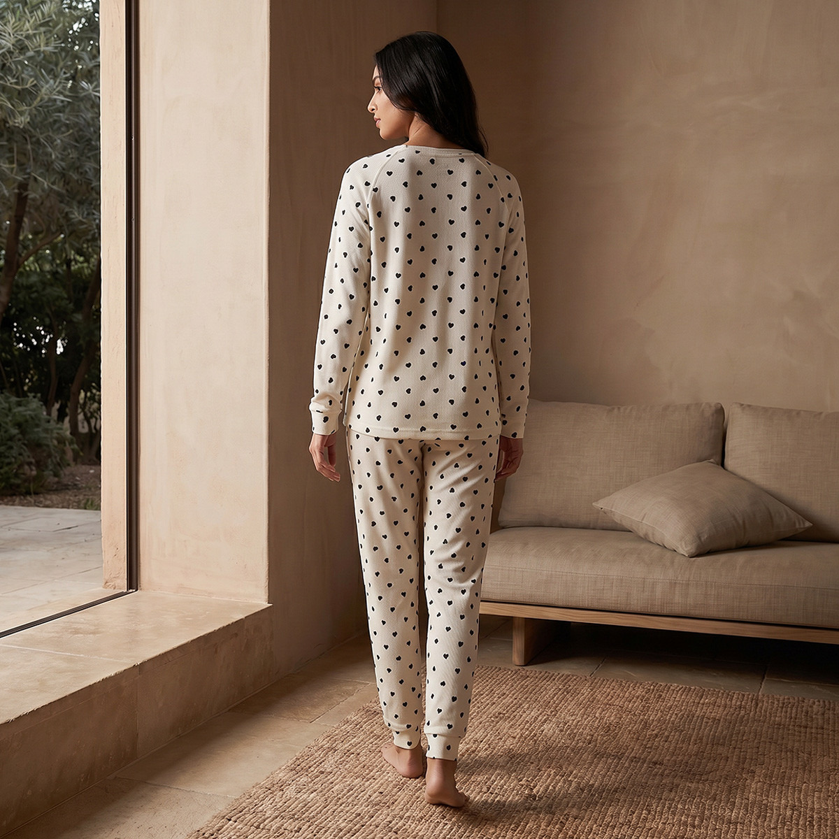 طقم بلوزة وبنطلون بيجاما من سبلاش إنتيميتس-women-clothing-nightwear-pyjamas-longsets-image-4