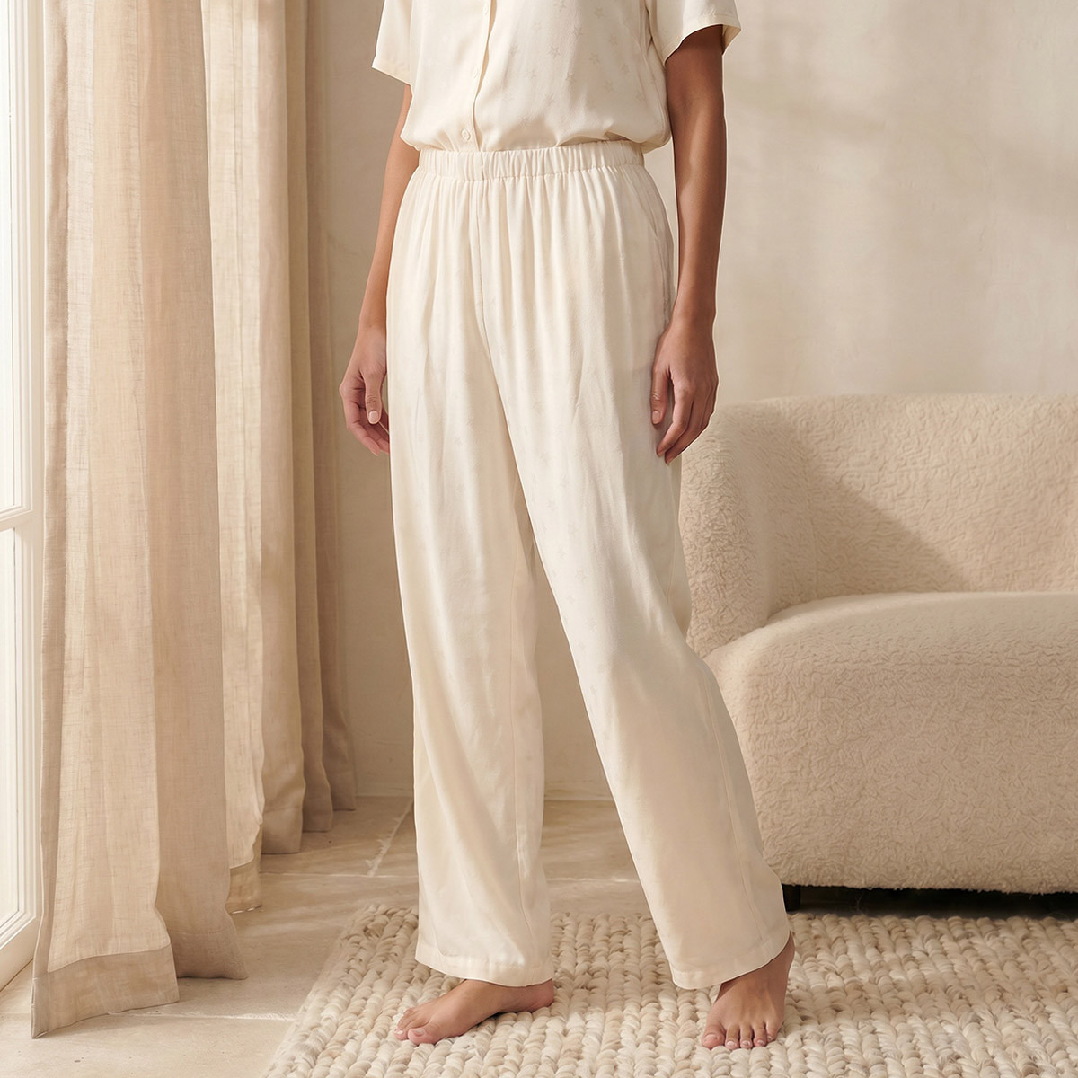 Splash Intimates Pyjama Set Button-Down Shirt & Trousers Viscose-women-clothing-nightwear-pyjamas-longsets-image-5