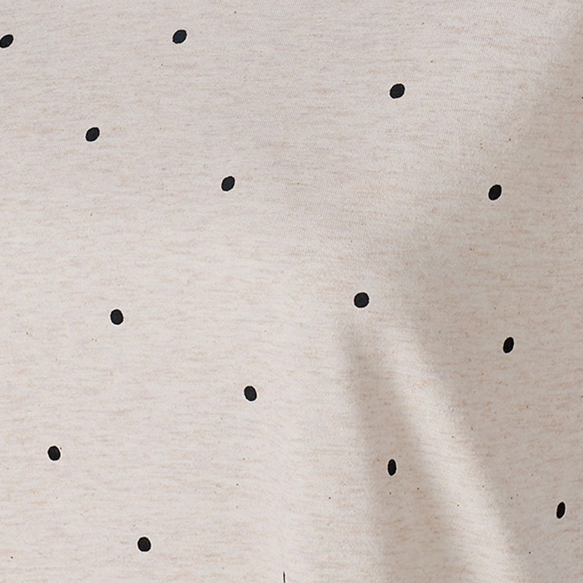 Polka Dot Pyjama Set V-neck T-shirt & Trousers Cotton-women-clothing-nightwear-pyjamas-longsets-image-7