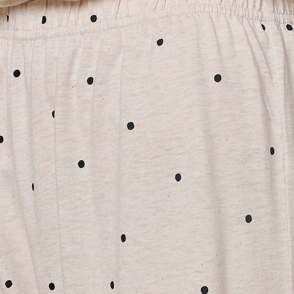 Polka Dot Pyjama Set V-neck T-shirt & Trousers Cotton-women-clothing-nightwear-pyjamas-longsets-image-8