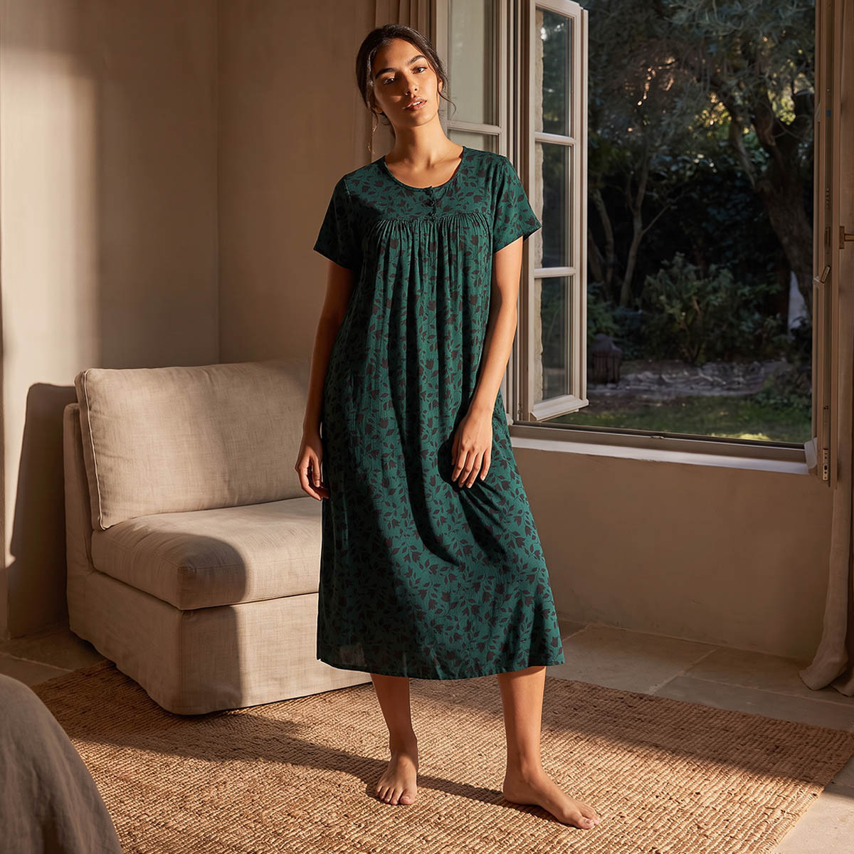 قميص نوم فيسكوز بطبعات من سبلاش إنتيميتس-women-clothing-nightwear-nighties-image-1