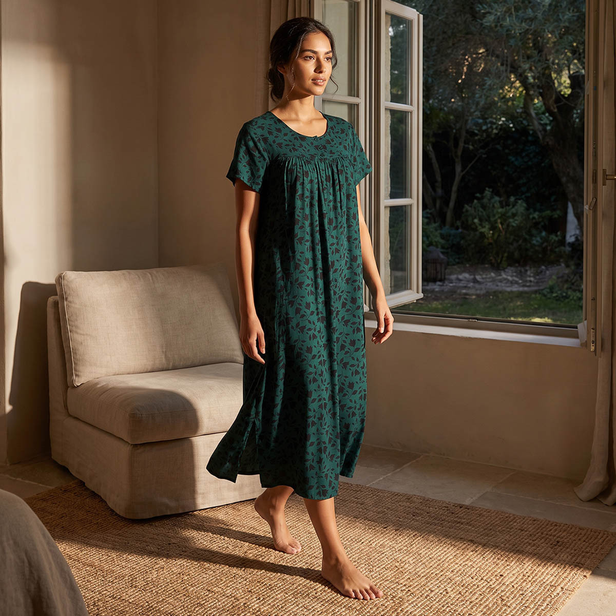 قميص نوم فيسكوز بطبعات من سبلاش إنتيميتس-women-clothing-nightwear-nighties-image-3