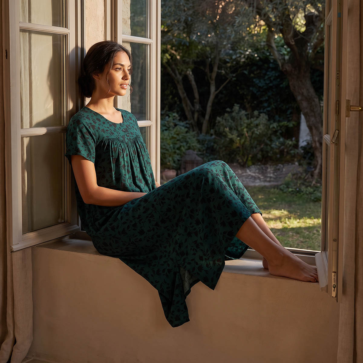 قميص نوم فيسكوز بطبعات من سبلاش إنتيميتس-women-clothing-nightwear-nighties-image-4