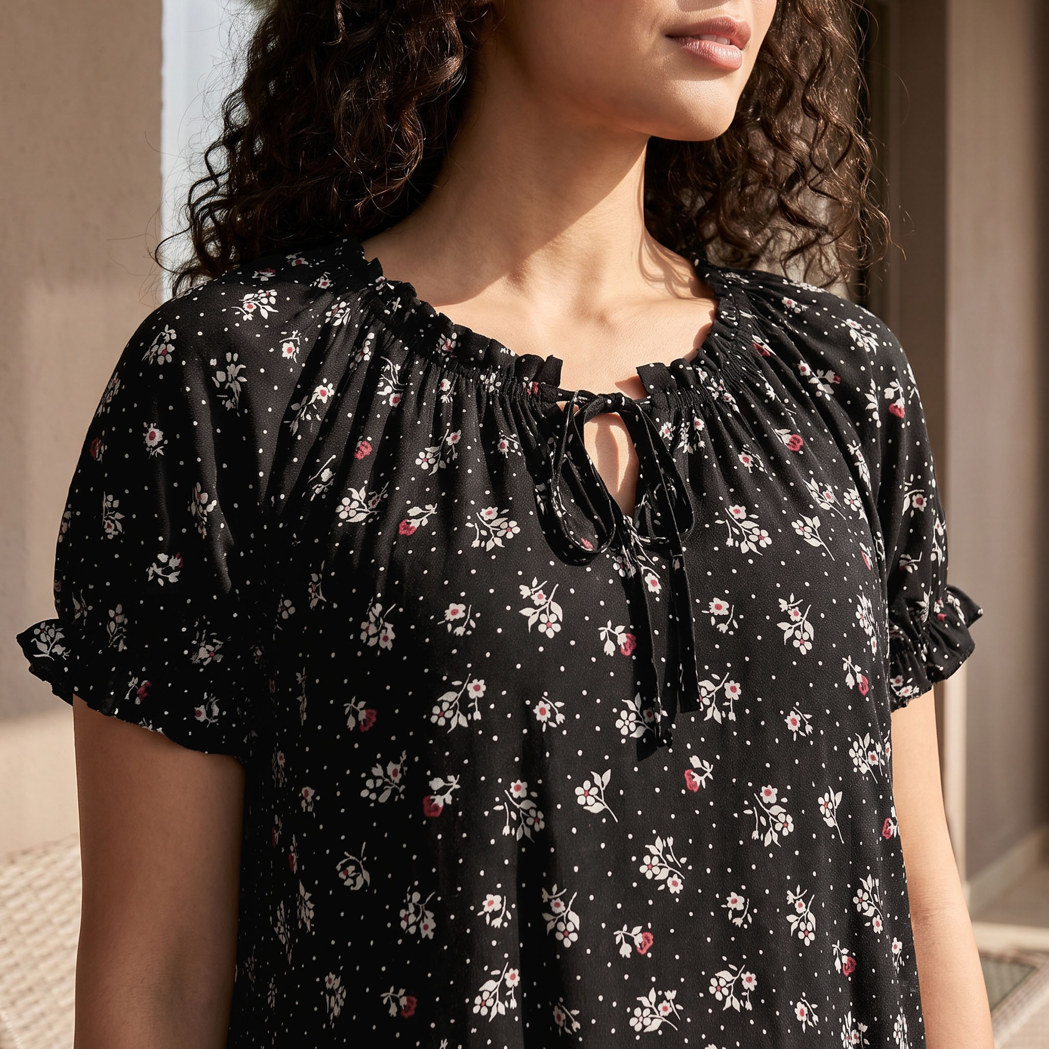 Splash Intimates Viscose Nightie with Floral Print-women-clothing-nightwear-nighties-image-5