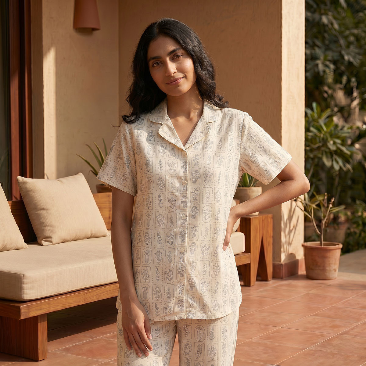 Splash Intimates Pyjama Set Shirt & Trousers Viscose-women-clothing-nightwear-pyjamas-longsets-image-3