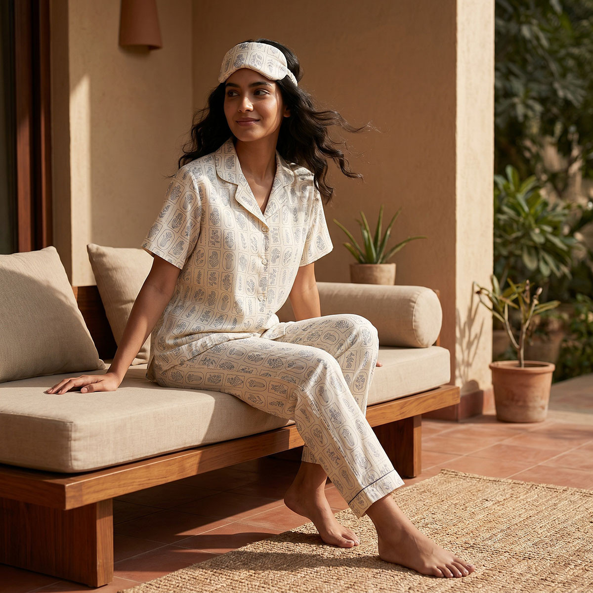 Splash Intimates Pyjama Set Shirt & Trousers Viscose-women-clothing-nightwear-pyjamas-longsets-image-6