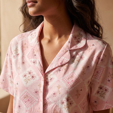 Splash Intimates Pyjama Set Button-Down Shirt & Trousers Viscose-women-clothing-nightwear-pyjamas-longsets-image-6