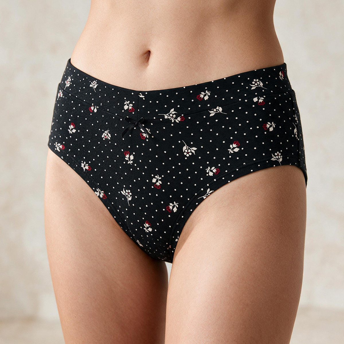 سروال داخلي بنقشة زهور وخصر مرن من سبلاش انتيميتس-women-clothing-lingerie-panties-image-4