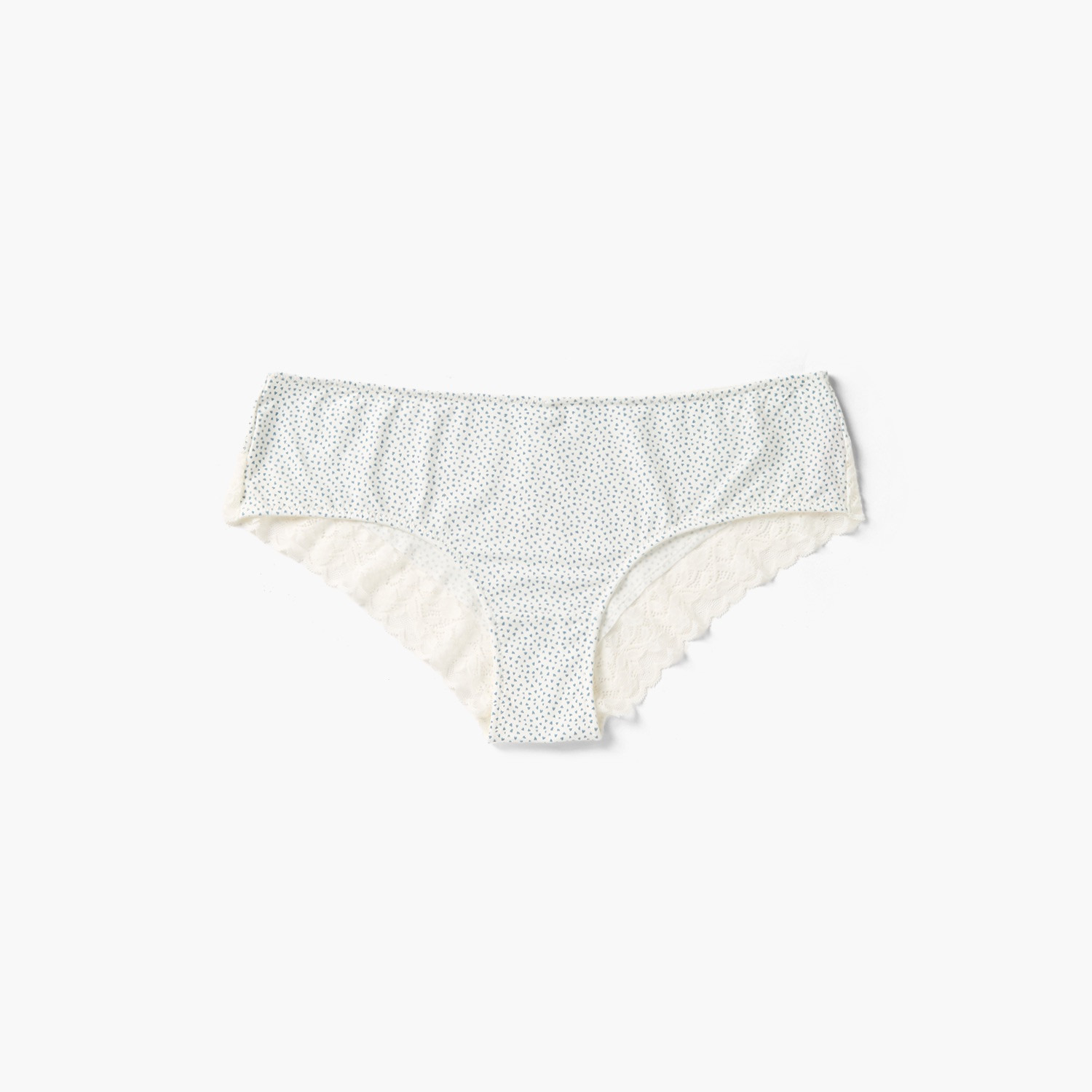 Splash Intimates Elastic Waist Lace Trim Cheekster Briefs-women-clothing-lingerie-panties-image-1