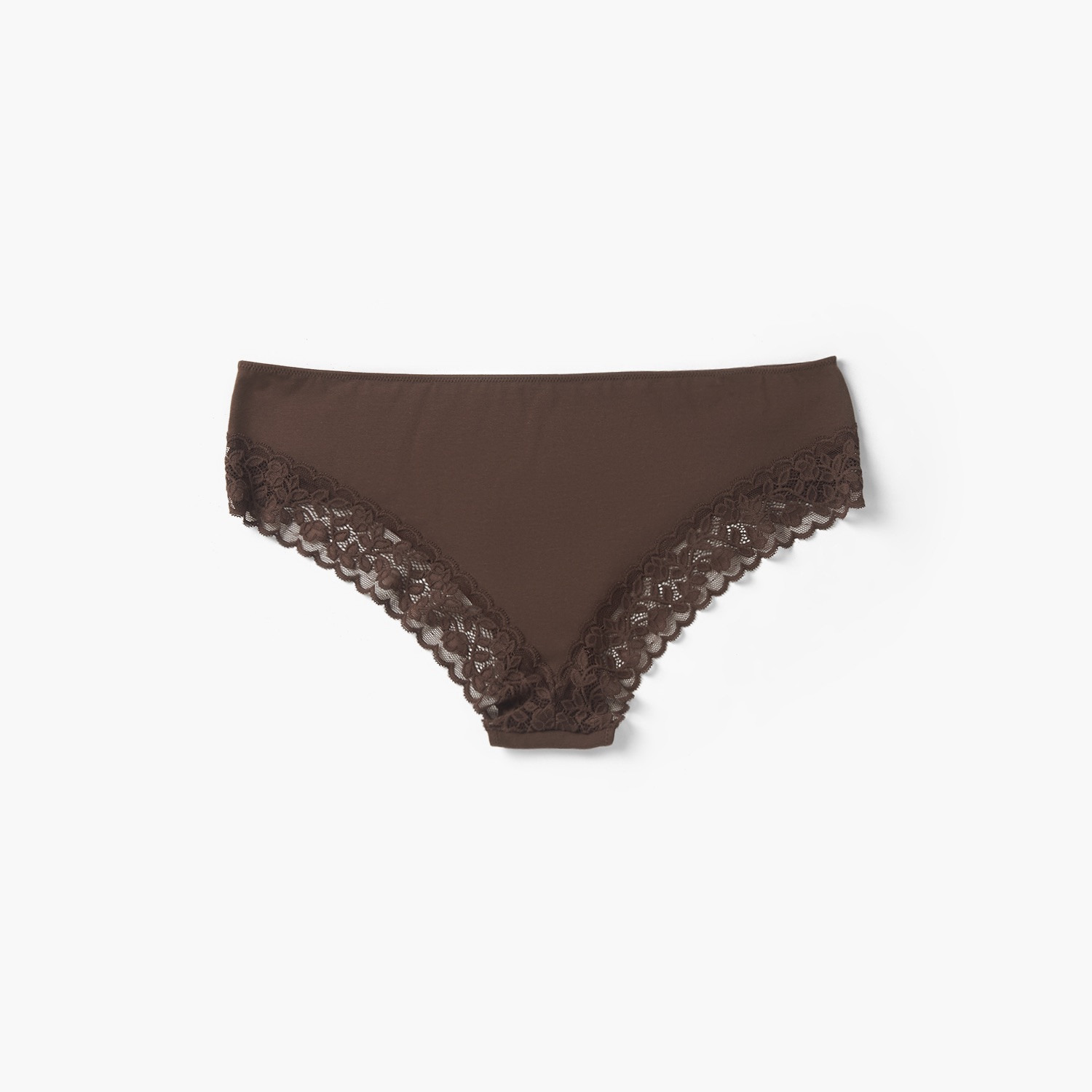 Splash Intimates Elastic Waist Lace Trim Cheekster Briefs-women-clothing-lingerie-panties-image-2