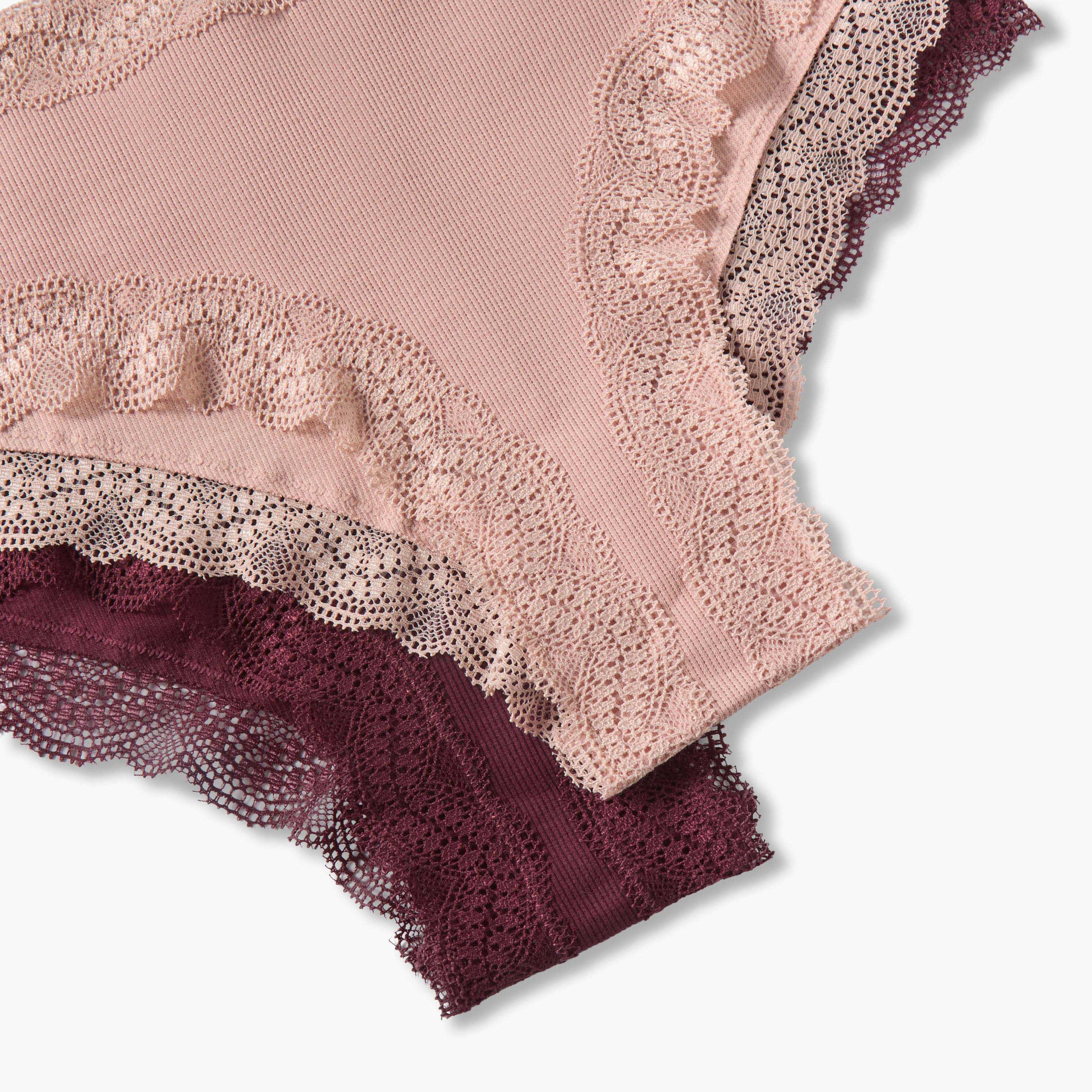 طقم سراويل داخلية شيكستر بتفاصيل دانتيل - قطعتين-women-clothing-plussize-lingerie-panties-image-6