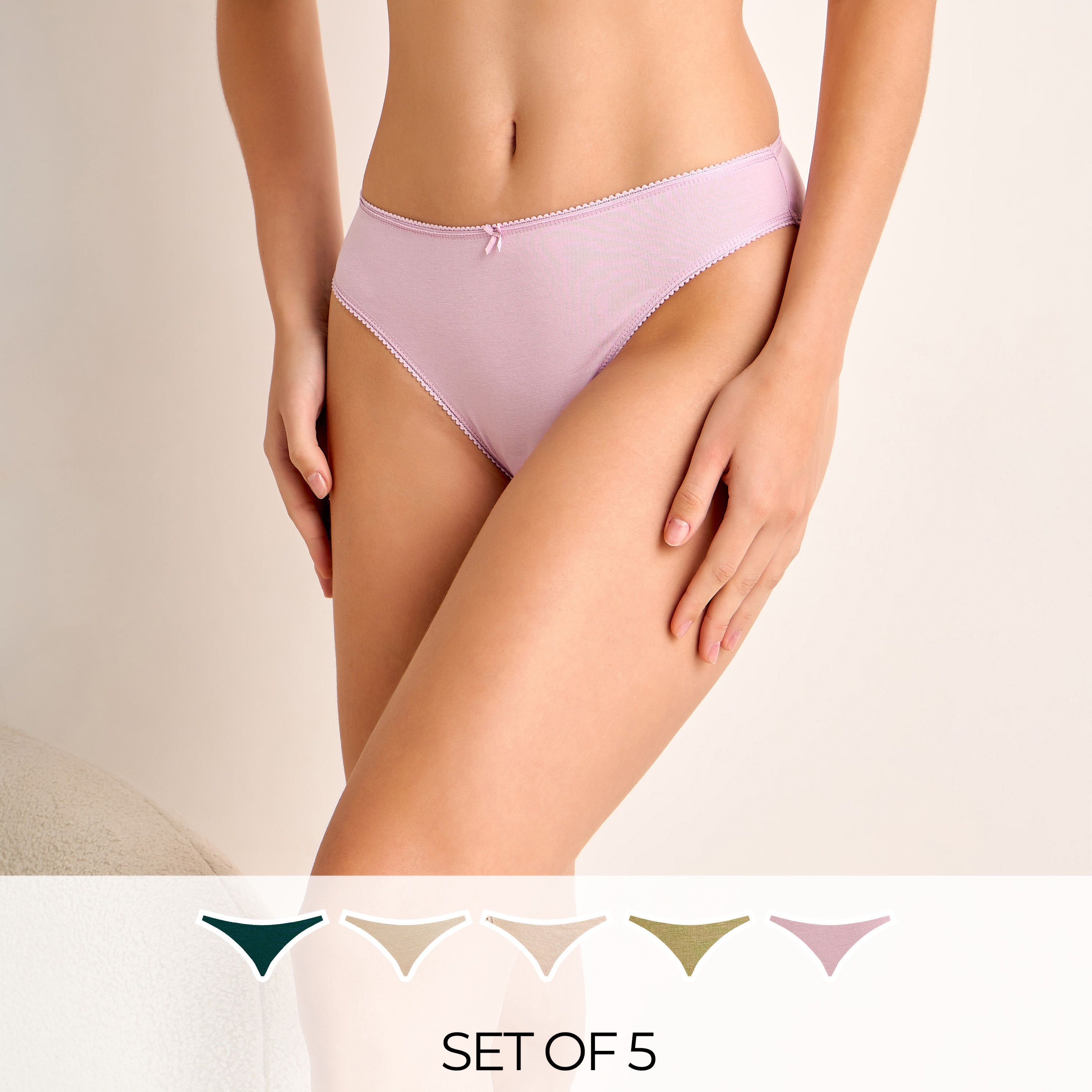 سراويل داخلية بيكيني من سبلاش إنتيميتس - طقم من 5-women-clothing-lingerie-panties-image-1