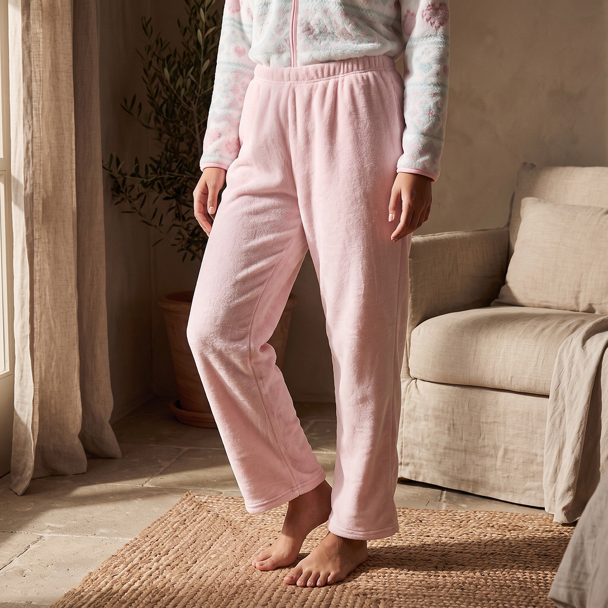 Splash Intimates Soft Touch Shirt and Pyjama Set-women-winterwear-nightwear-image-4