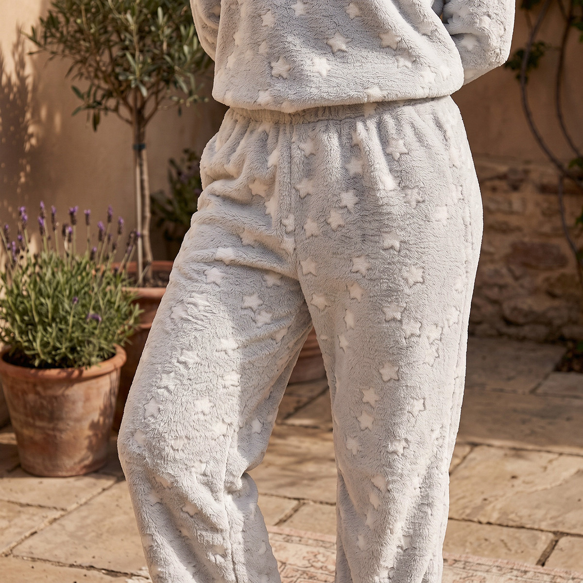 Splash Intimates Jacquard Soft Touch Top and Pyjama Set-women-winterwear-nightwear-image-7