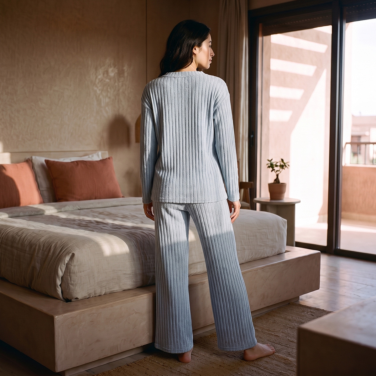 Splash Intimates Soft Touch Top and Pyjama Set-women-winterwear-nightwear-image-3