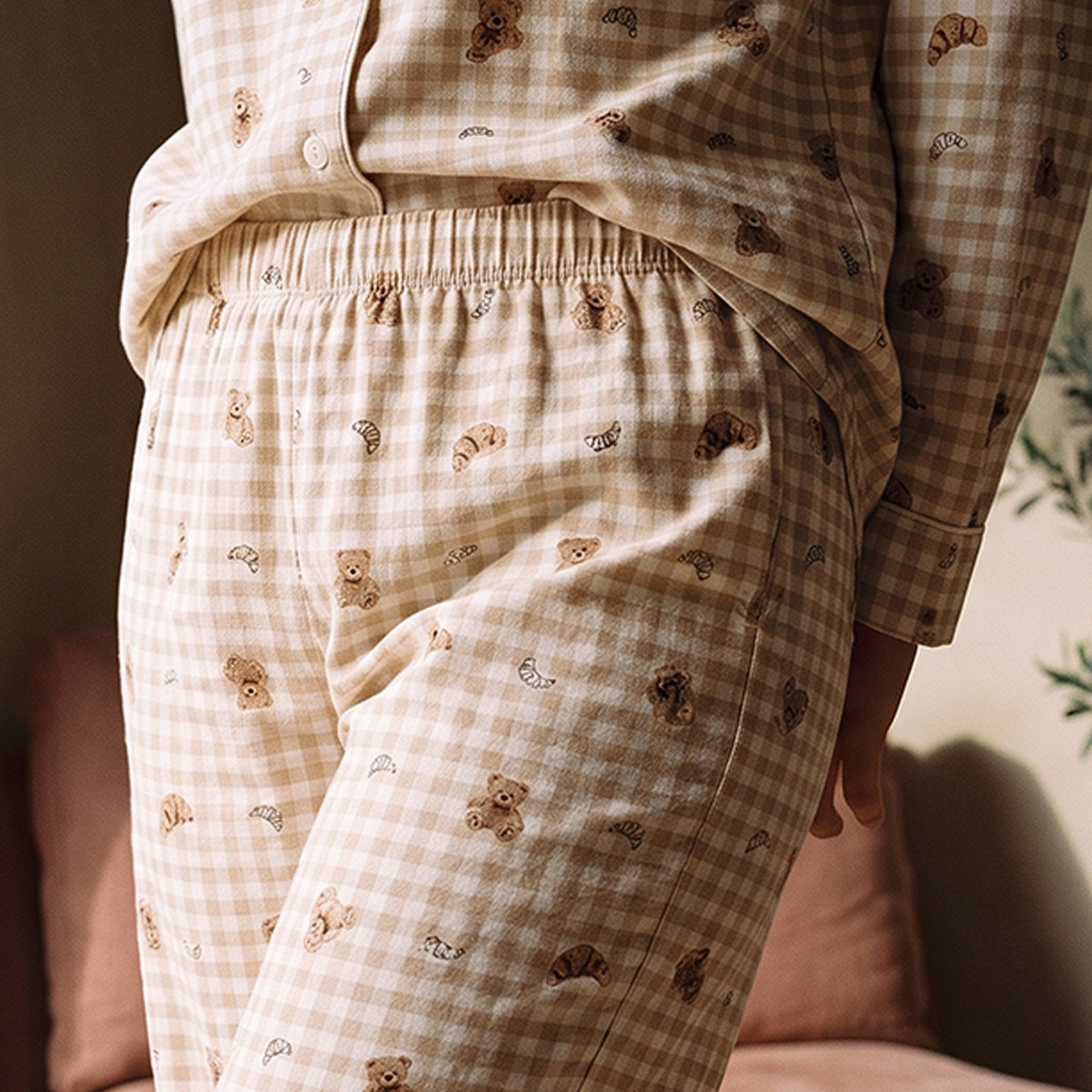 طقم بيجاما وقميص فيسكوز بطبعات من سبلاش انتيميتس-women-clothing-nightwear-pyjamas-longsets-image-7