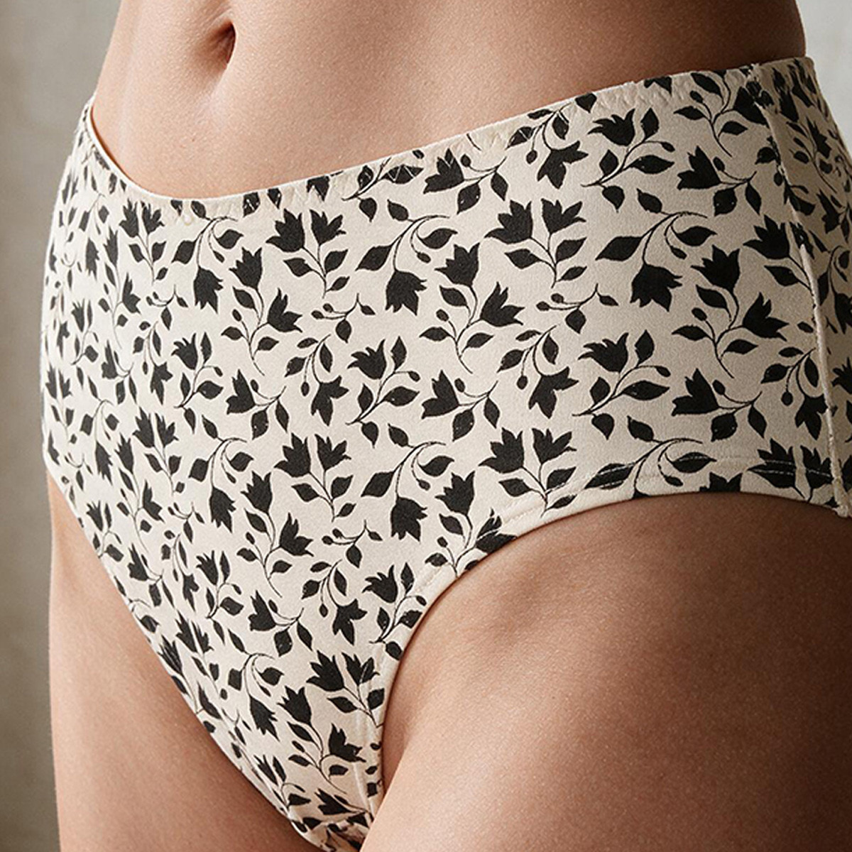 Splash Intimates Elastic Waist Floral Print Full Briefs-women-clothing-lingerie-panties-image-4
